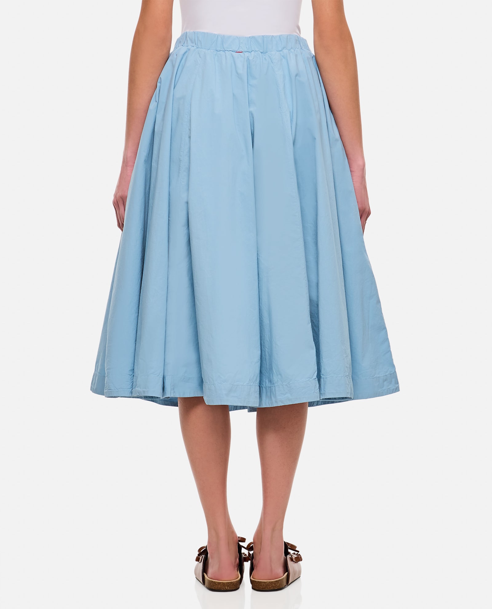 Casey Casey Blue Petit Soleil Midi Skirt In Clear Blue