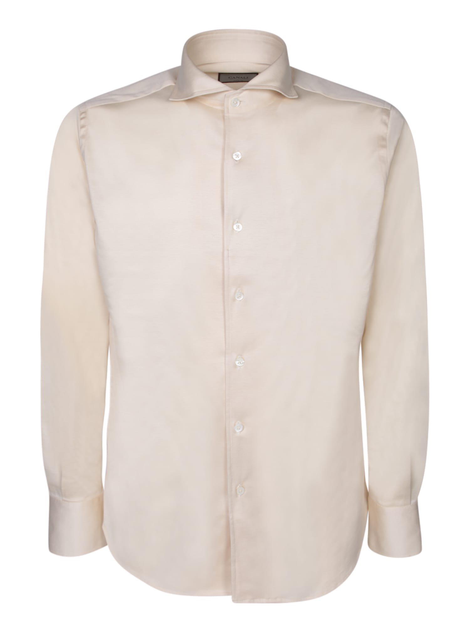 Shop Canali Jersey White Shirt