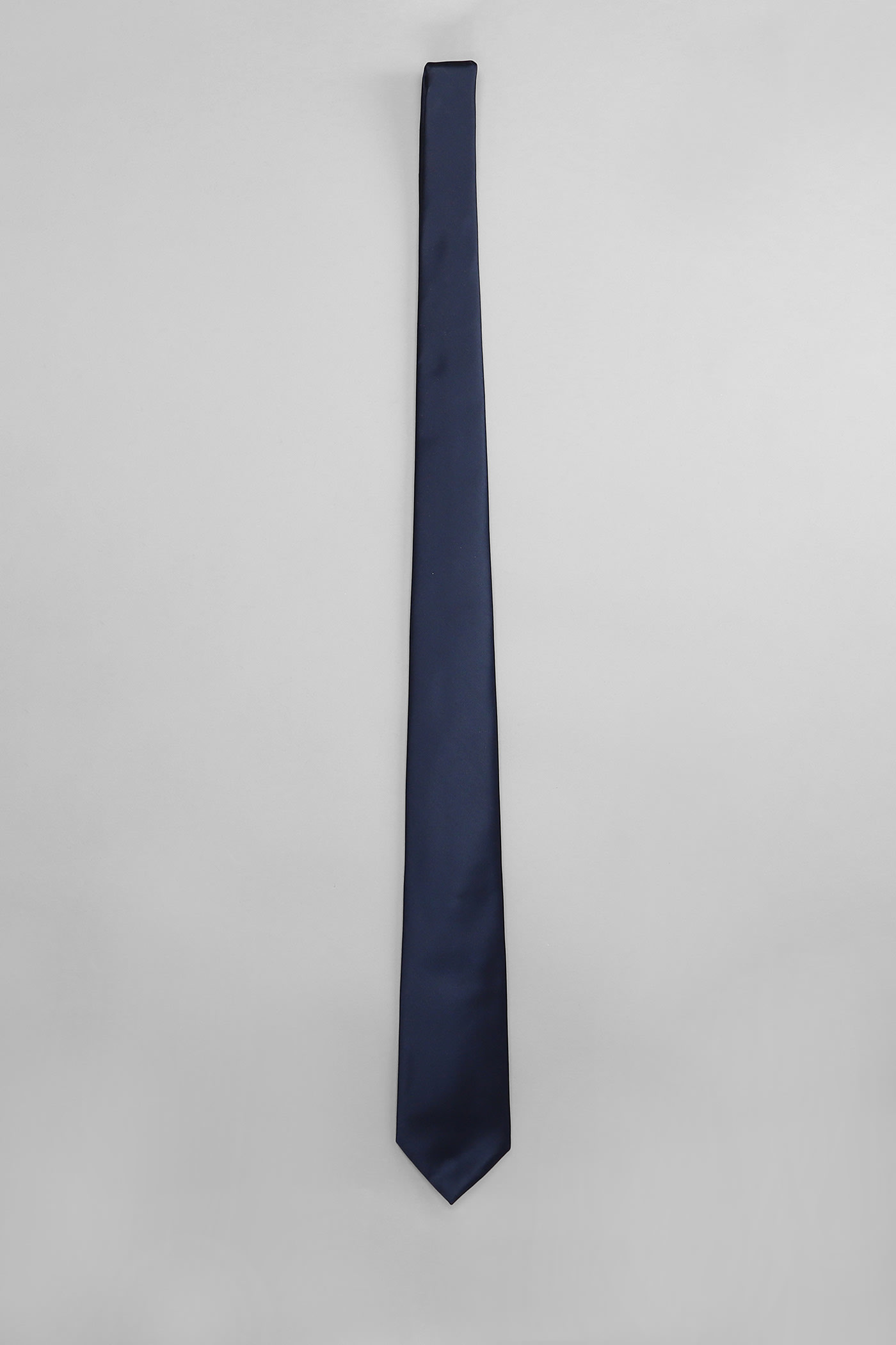 Shop Emporio Armani Tie In Blue Silk