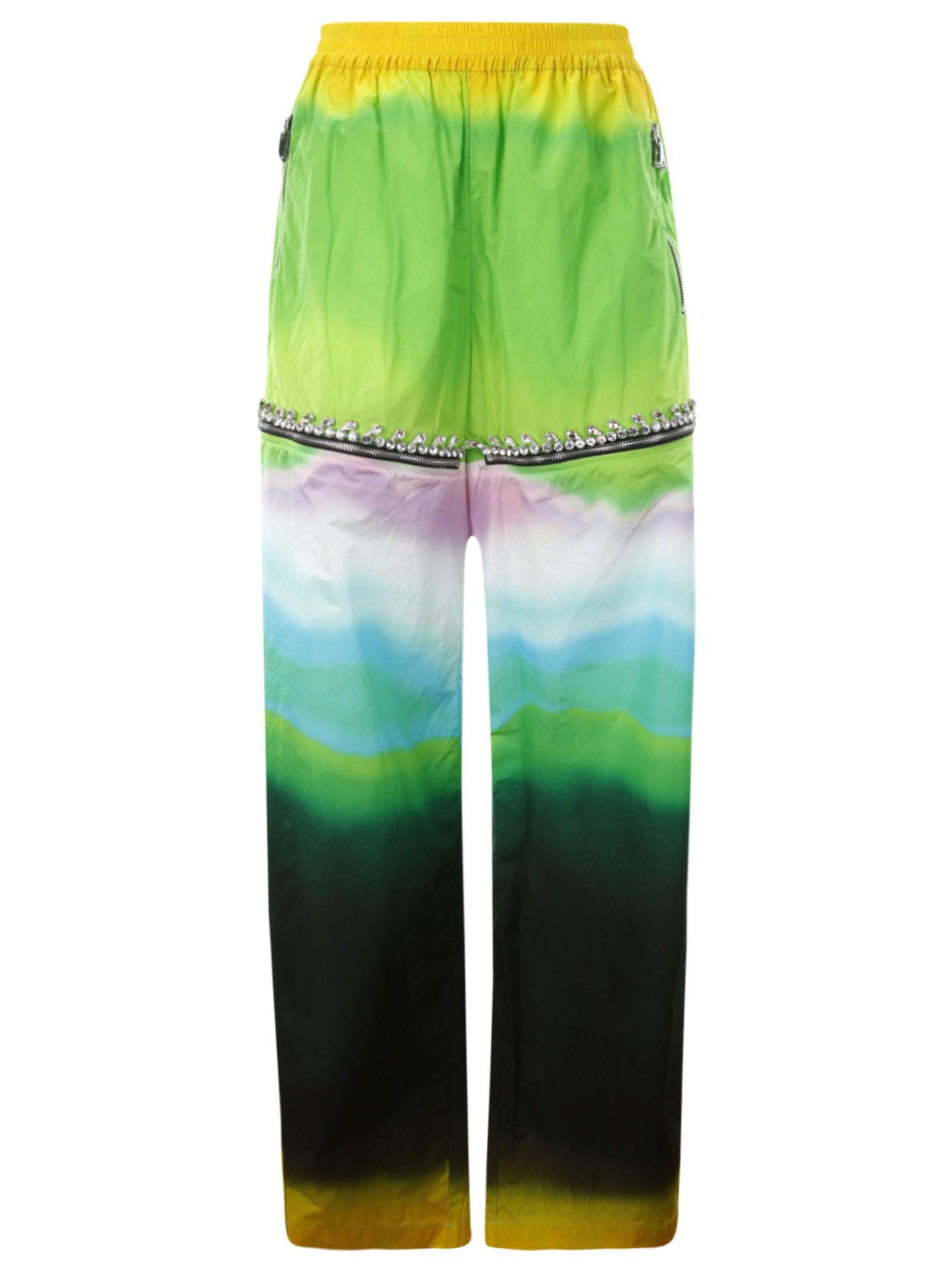 AREA OMBRE NYLON CRYSTAL SLIT TRACK PANT