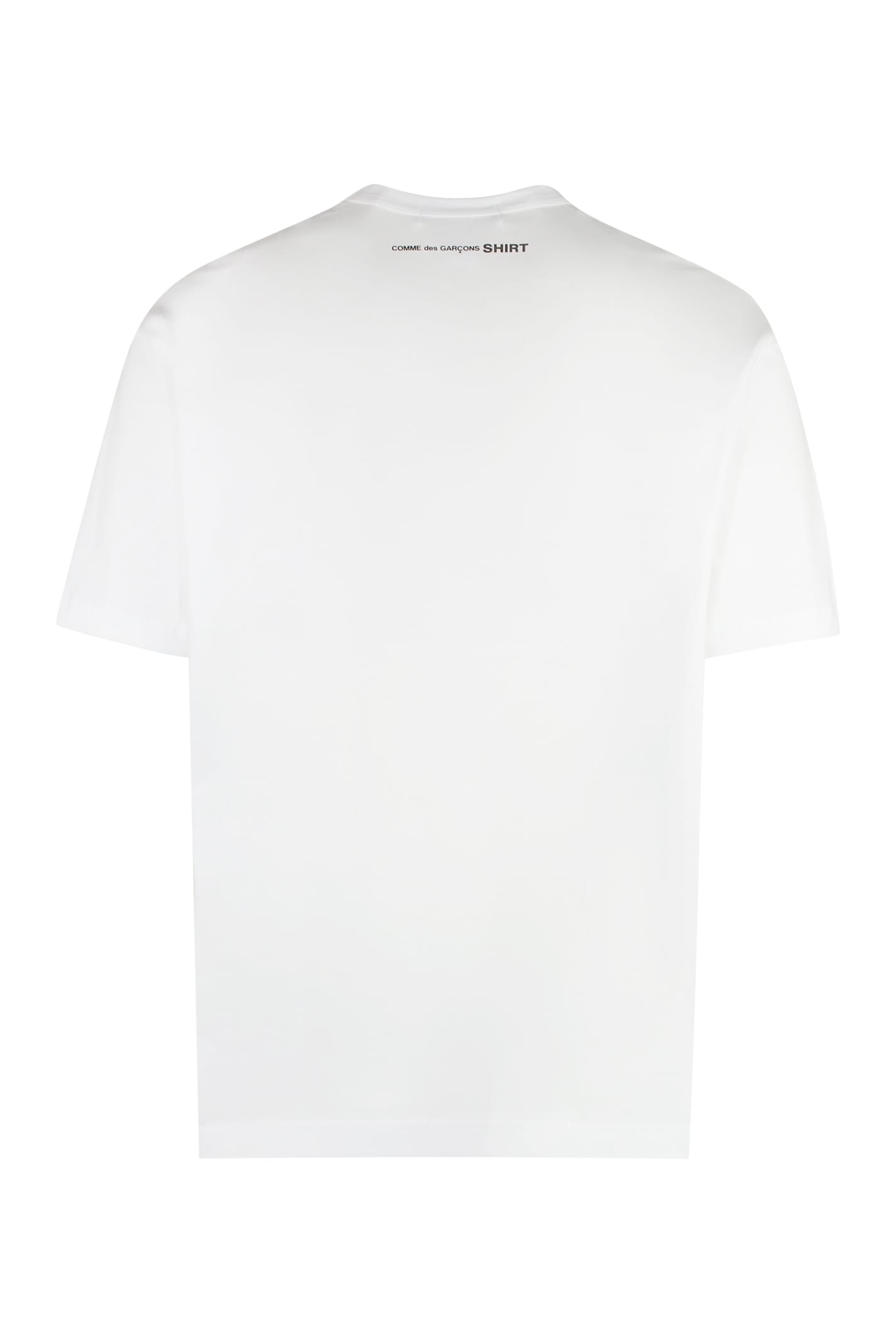 Shop Comme Des Garçons Cotton T-shirt In Bianco