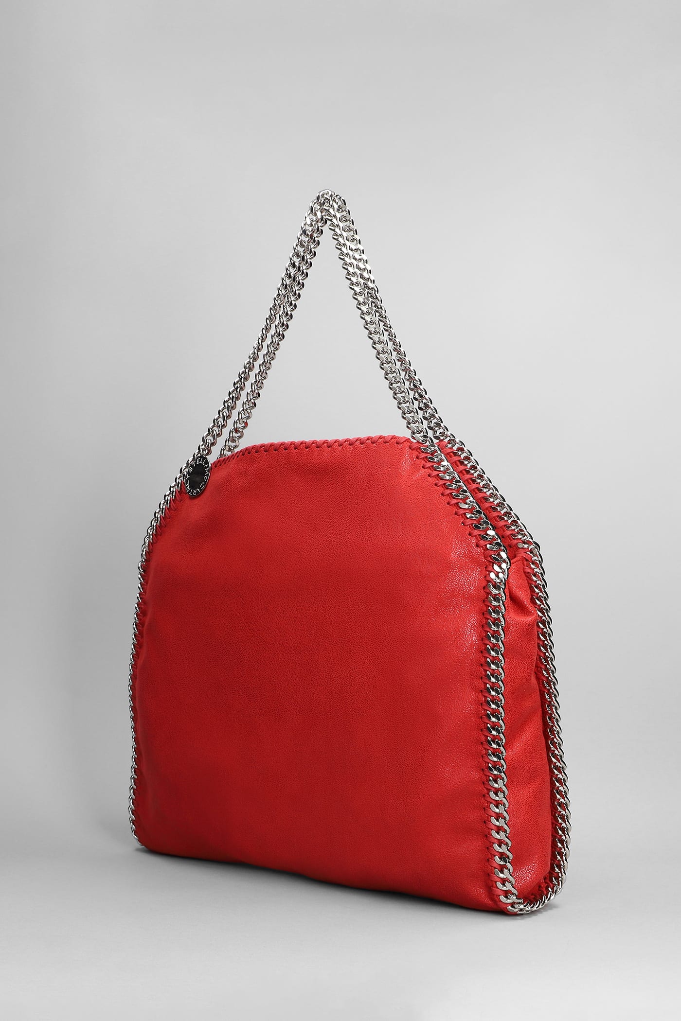 Shop Stella Mccartney Falabella Tote In Red Polyester