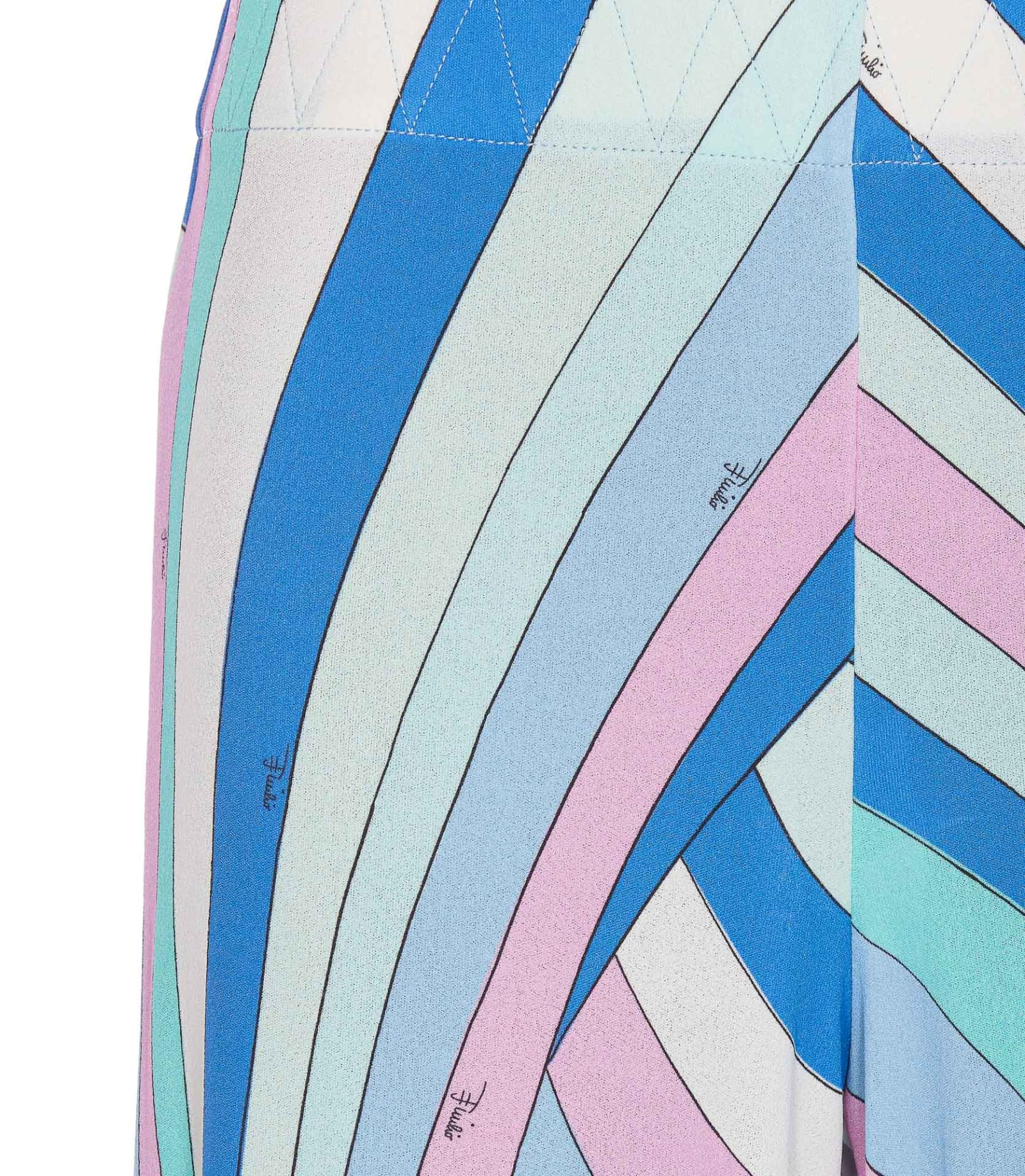 Shop Pucci Marmo Print Pants In Multicolour