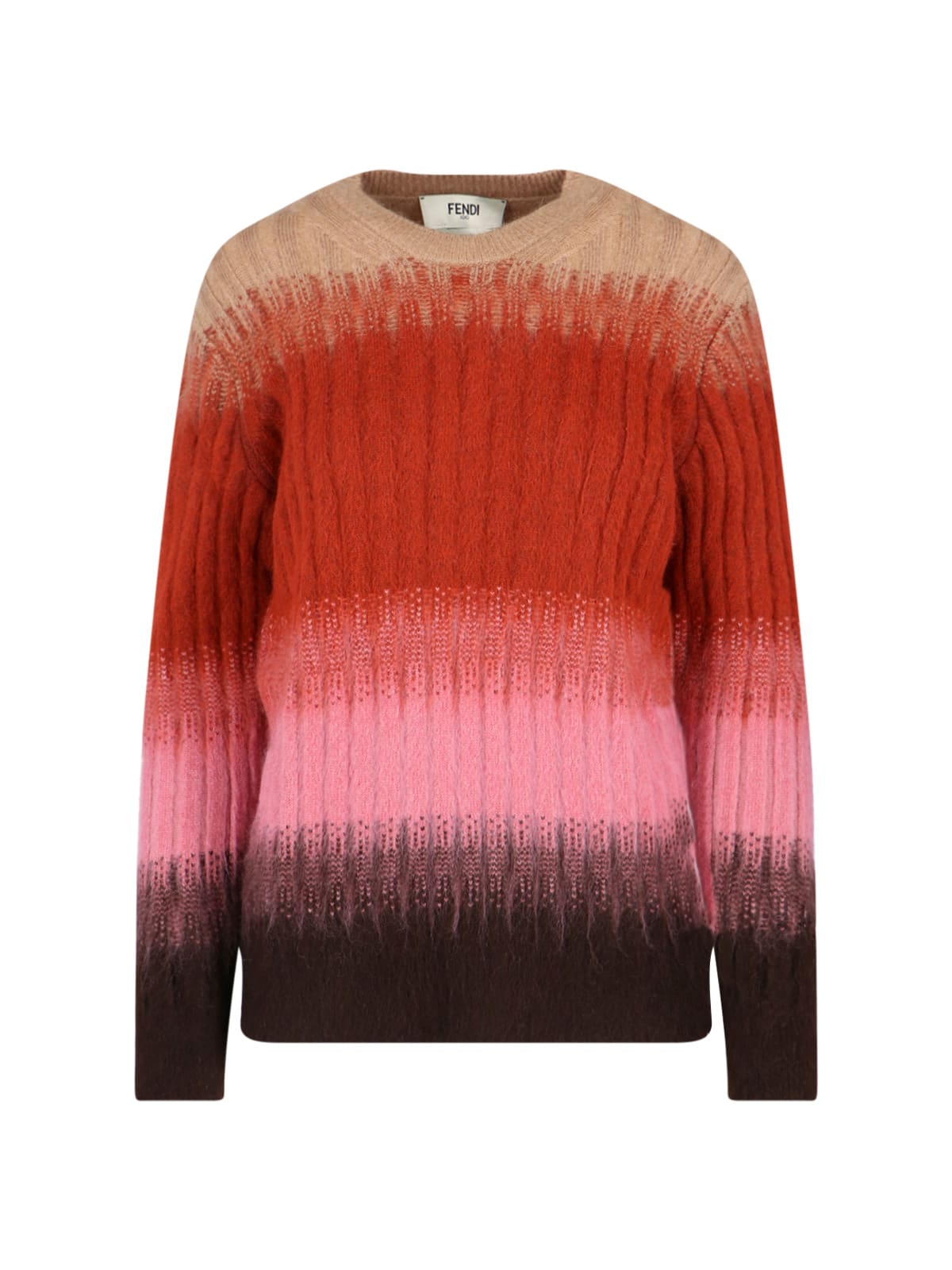 Fendi Mohair And Wool Blend Sweater In Multi