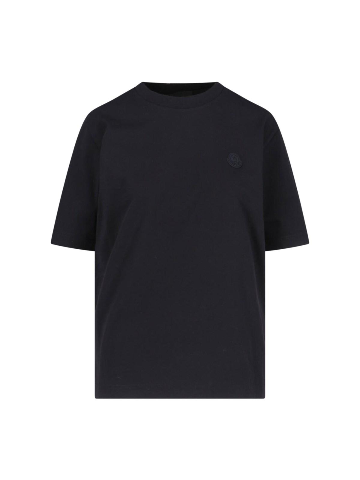 Moncler Logo T-shirt In Black