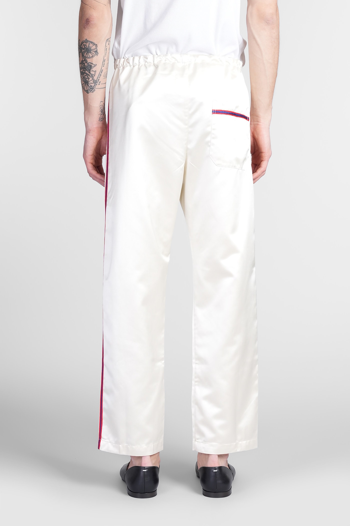 Bode Off-white Redtail Pyjama Pants In Beige