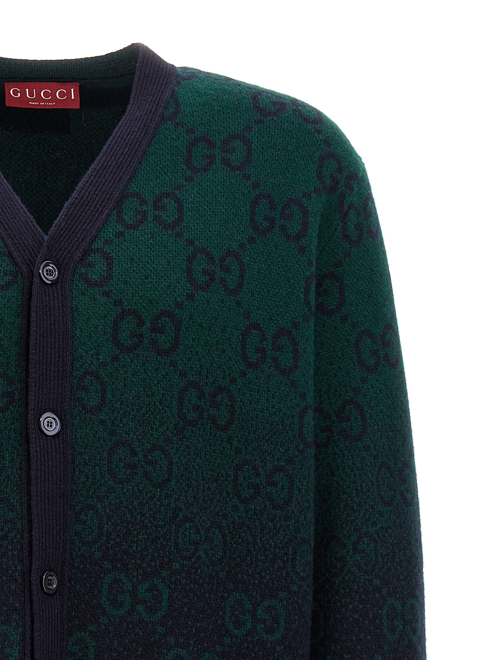 Shop Gucci Gg Degradé Cardigan In Multicolor