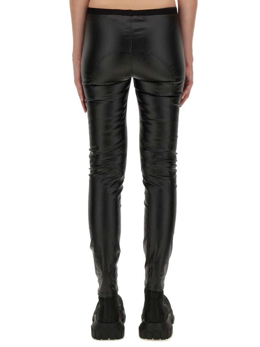 Shop Rick Owens Denim Leggings In Black