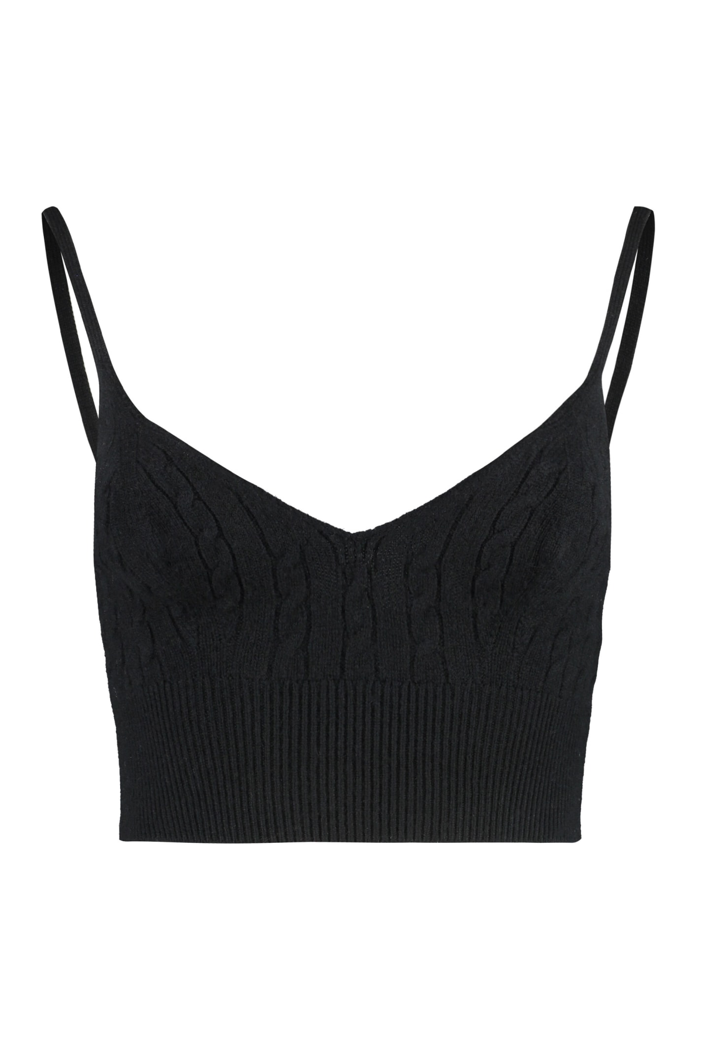 Shop Polo Ralph Lauren Knitted Top In Black