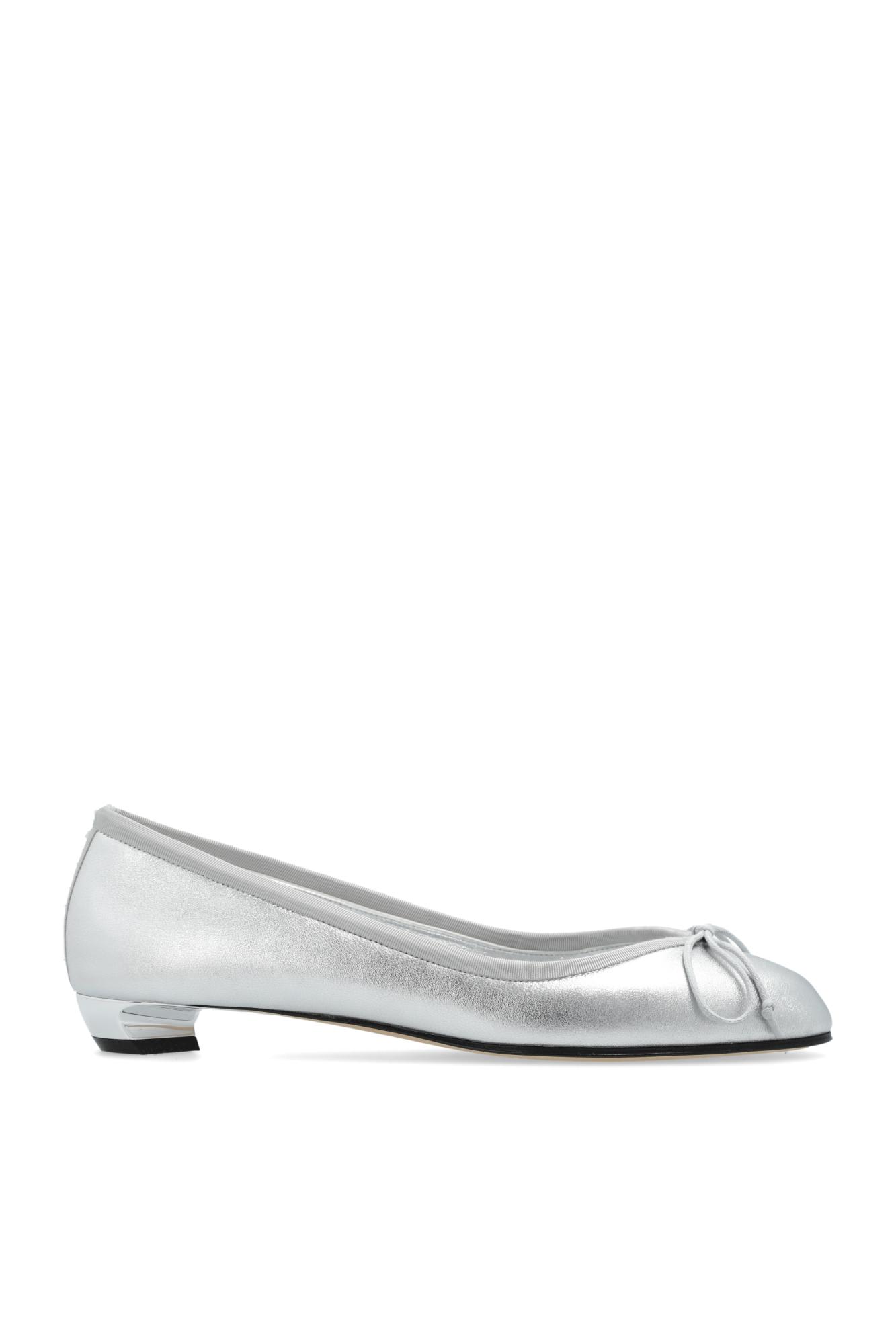 Shop Alexander Mcqueen Leather High-heeled Shoes In Silver