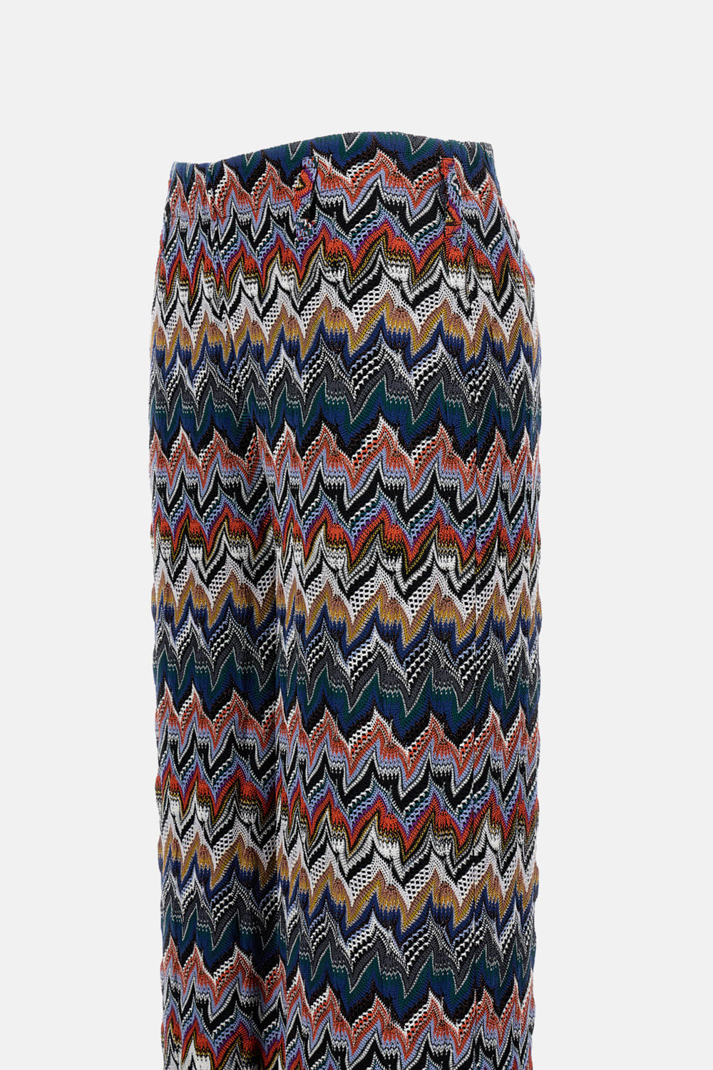 Missoni Long Zigzag Pattern Trousers With Elastic Waistband In Multi