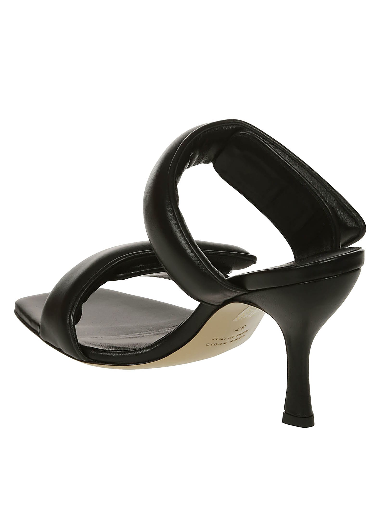 Shop Gia Borghini Perni 03 New Leather Strap Sandal In Black