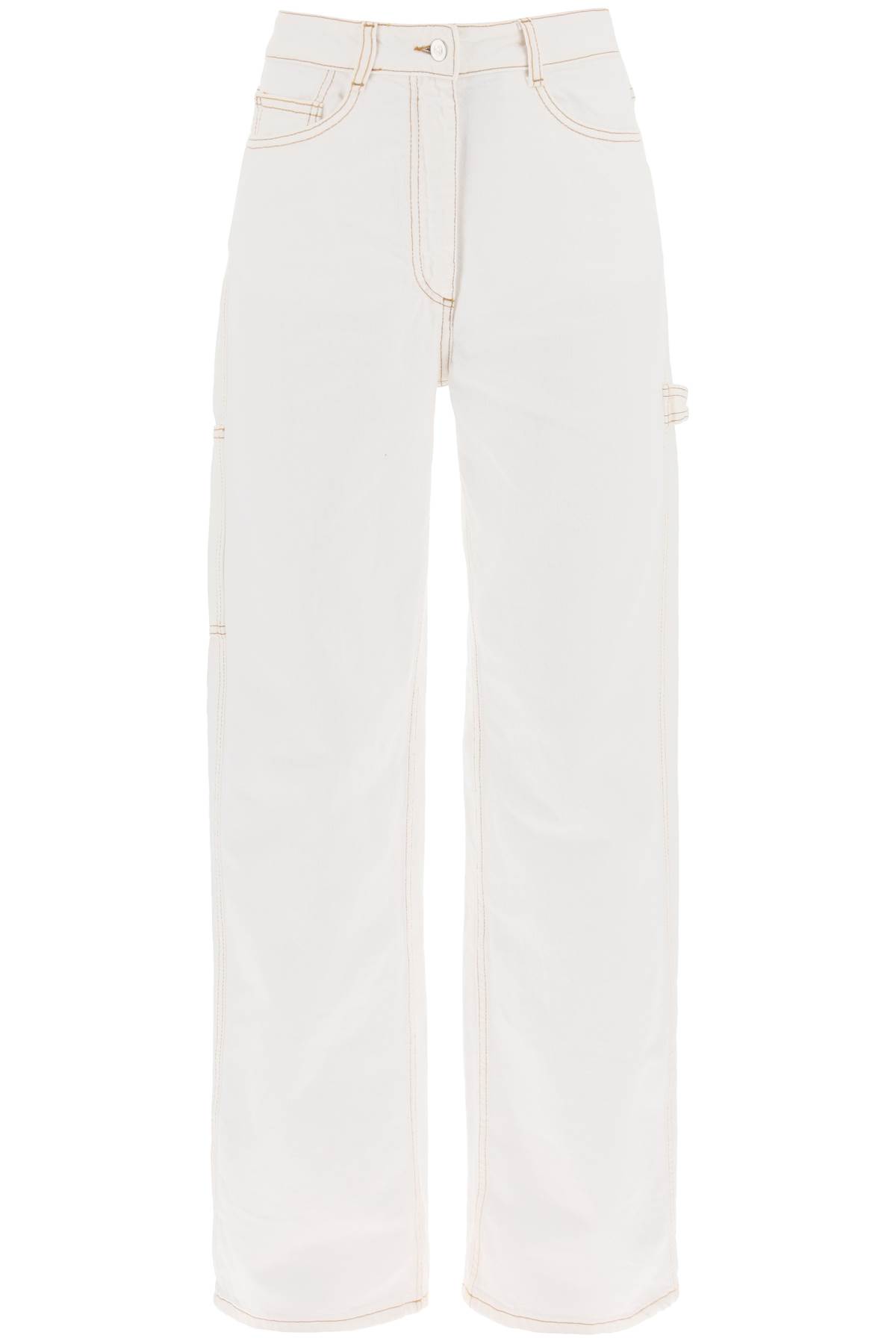 Shop Saks Potts Salma Straight Cut Jeans In White