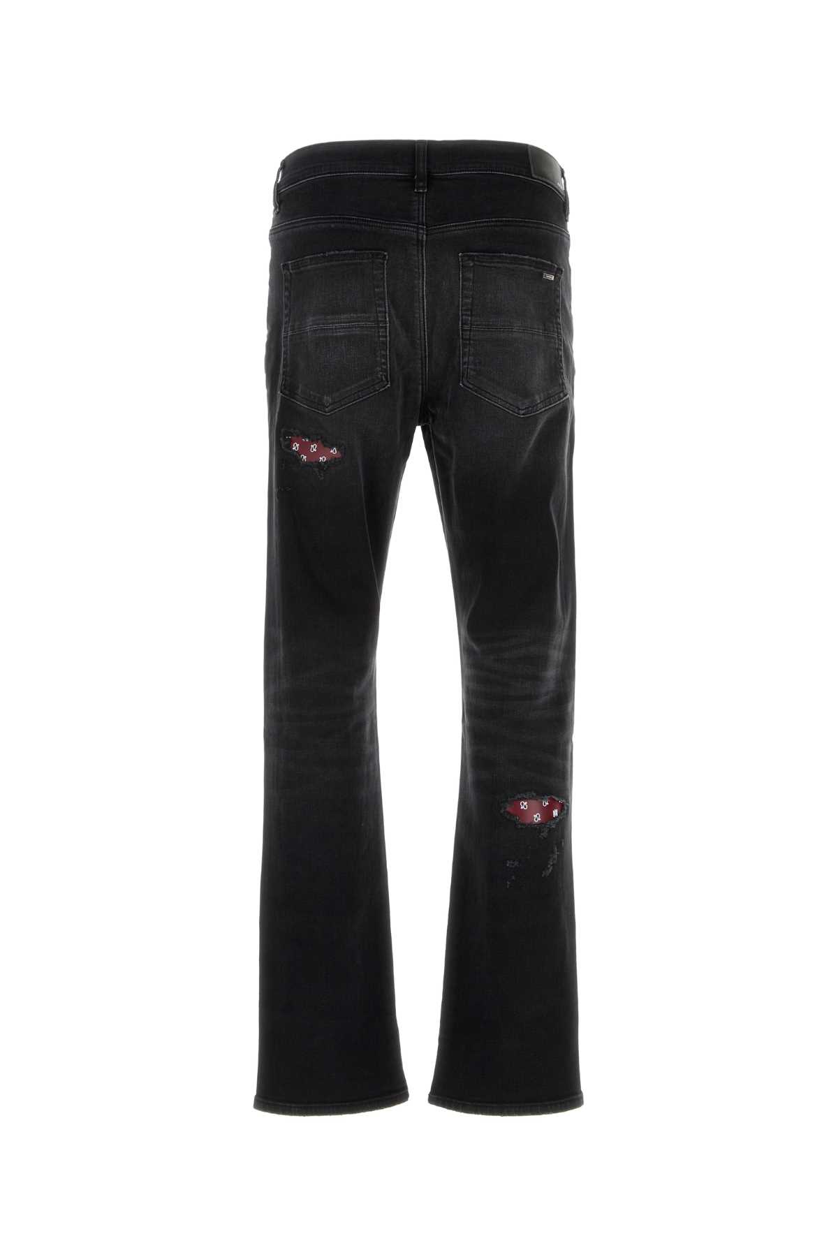 Shop Amiri Black Stretch Denim Jeansâ