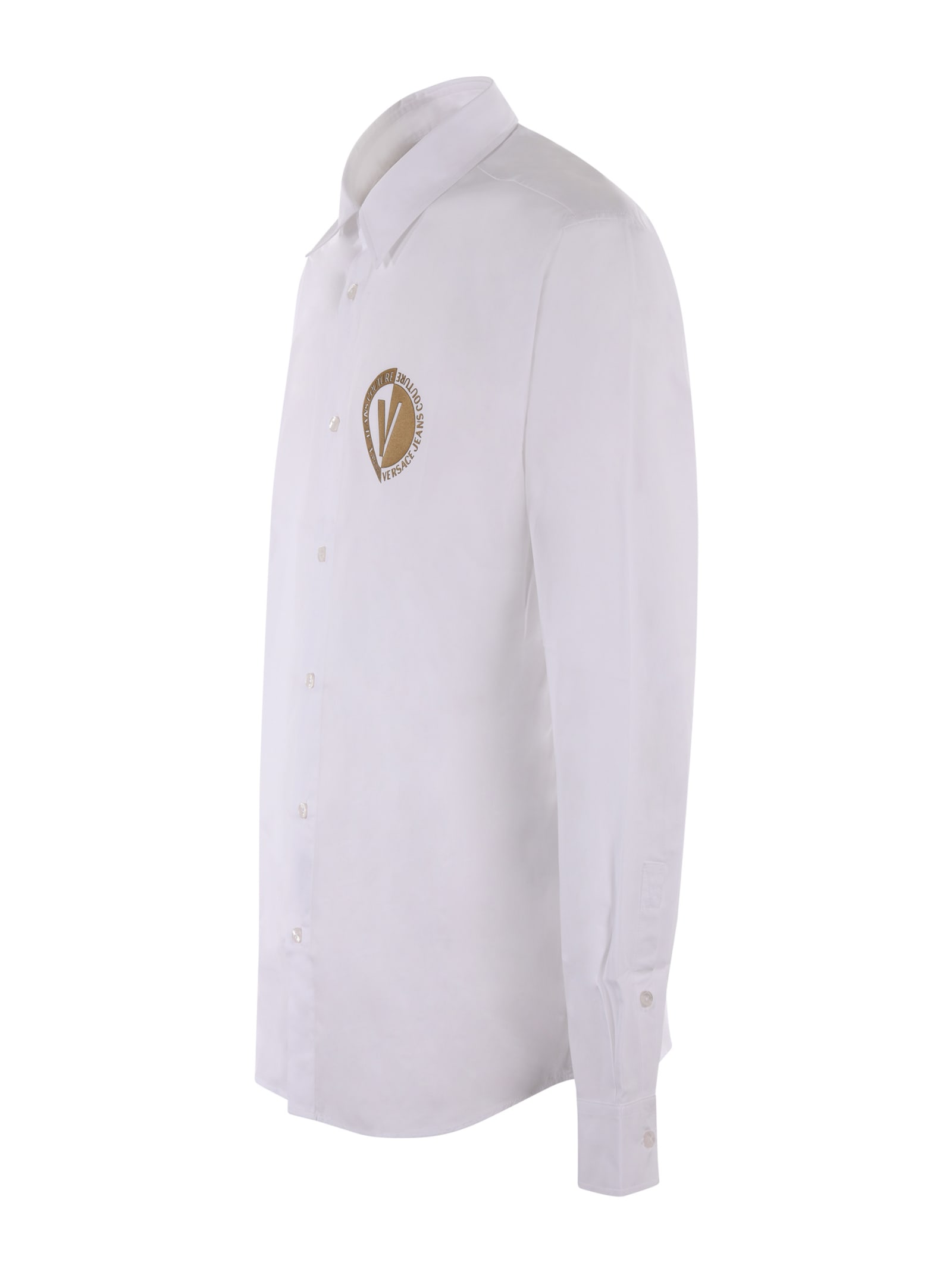 Shop Versace Jeans Couture Shirt In White