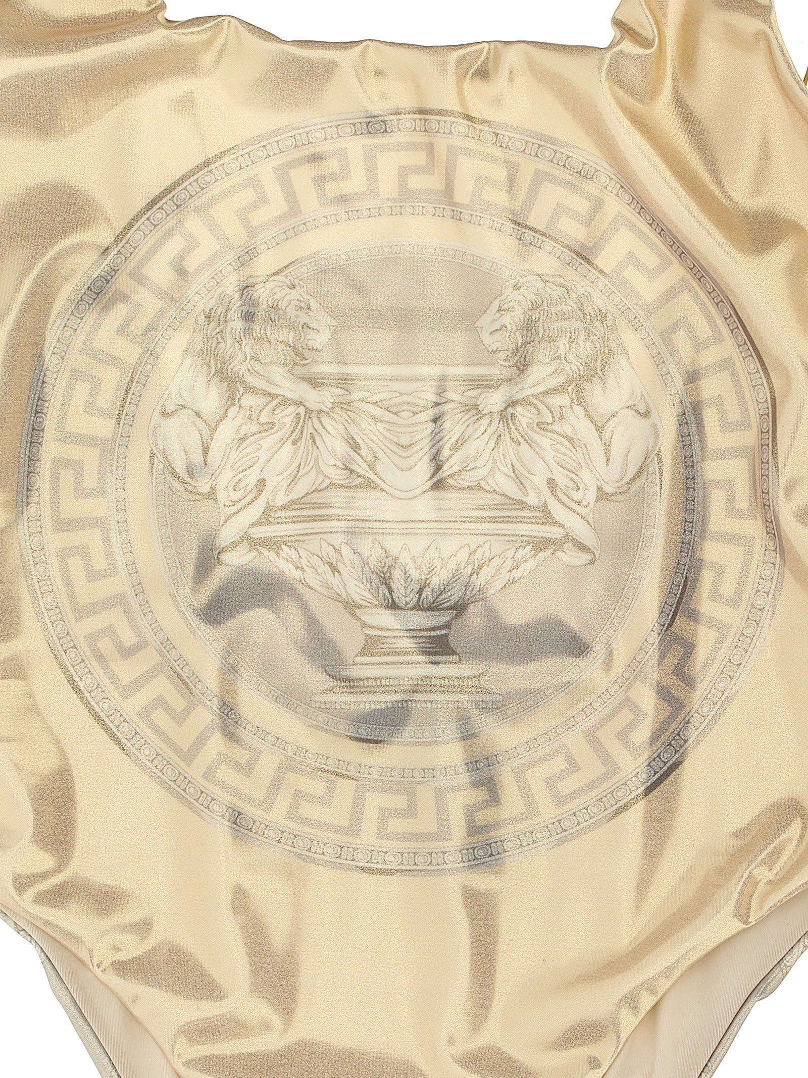 Versace La Coupe Des Dieux Beachwear In Gold