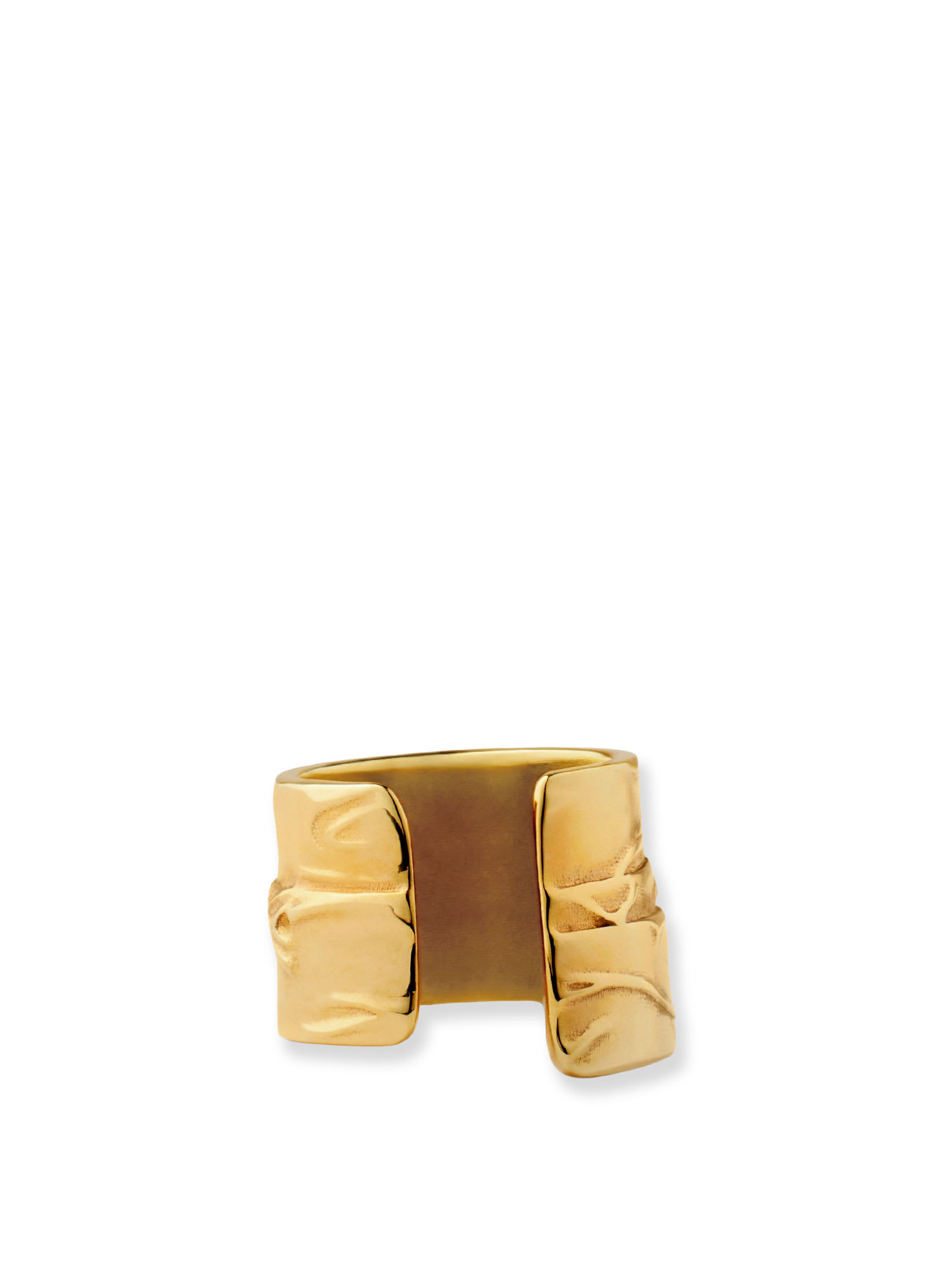 Givenchy Tape Earcuff In Metal And Enamel In Gold