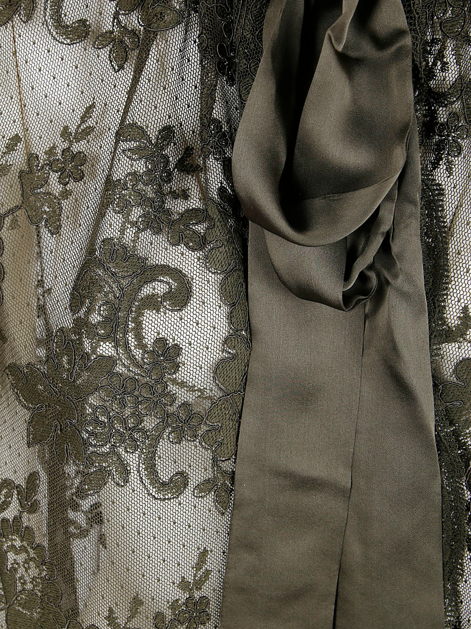 Zimmermann Memento Lace Cape In Green
