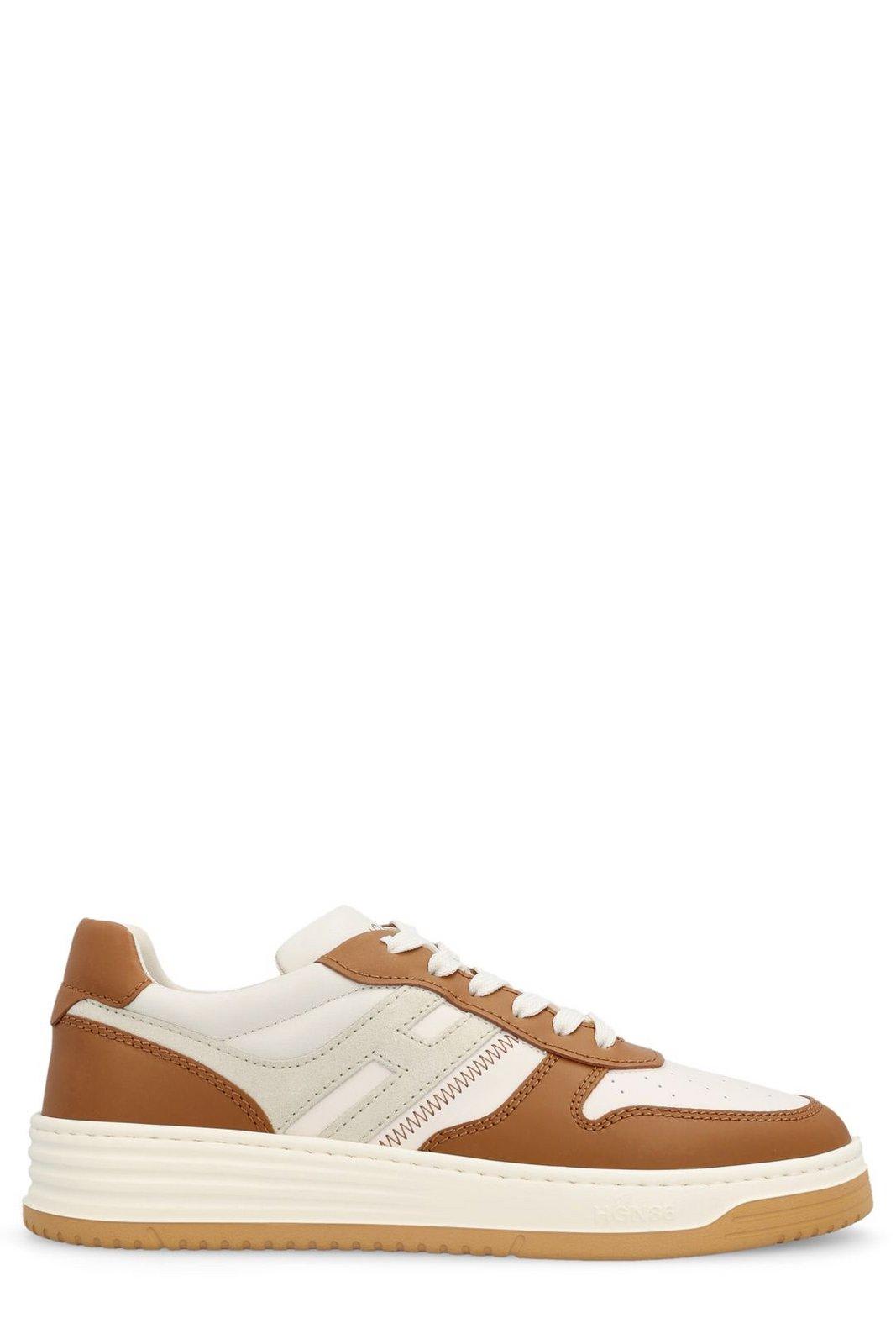 HOGAN PANELLED LACE-UP SNEAKERS
