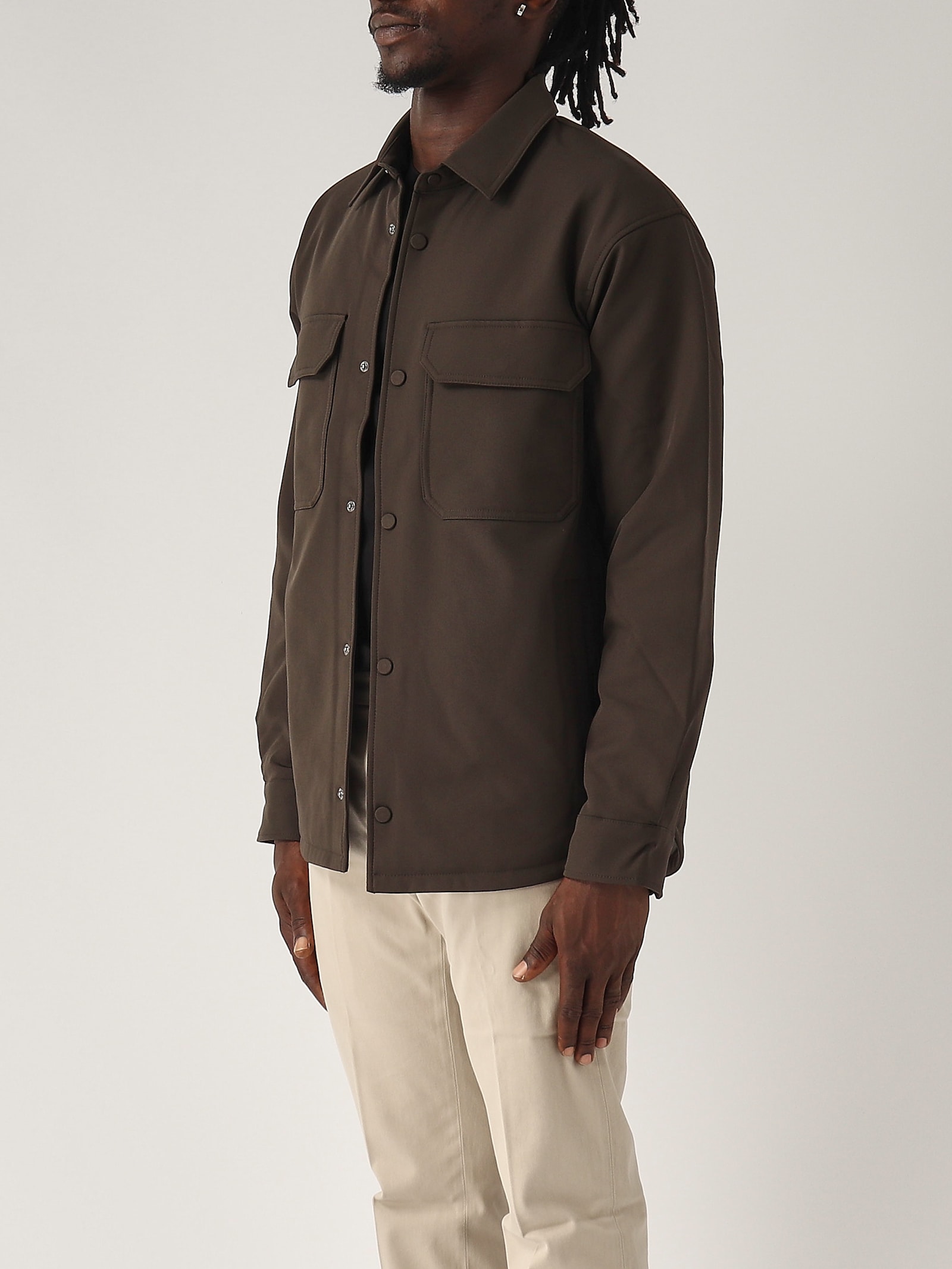 Shop Emporio Armani Blouson Jacket Jacket In Militare