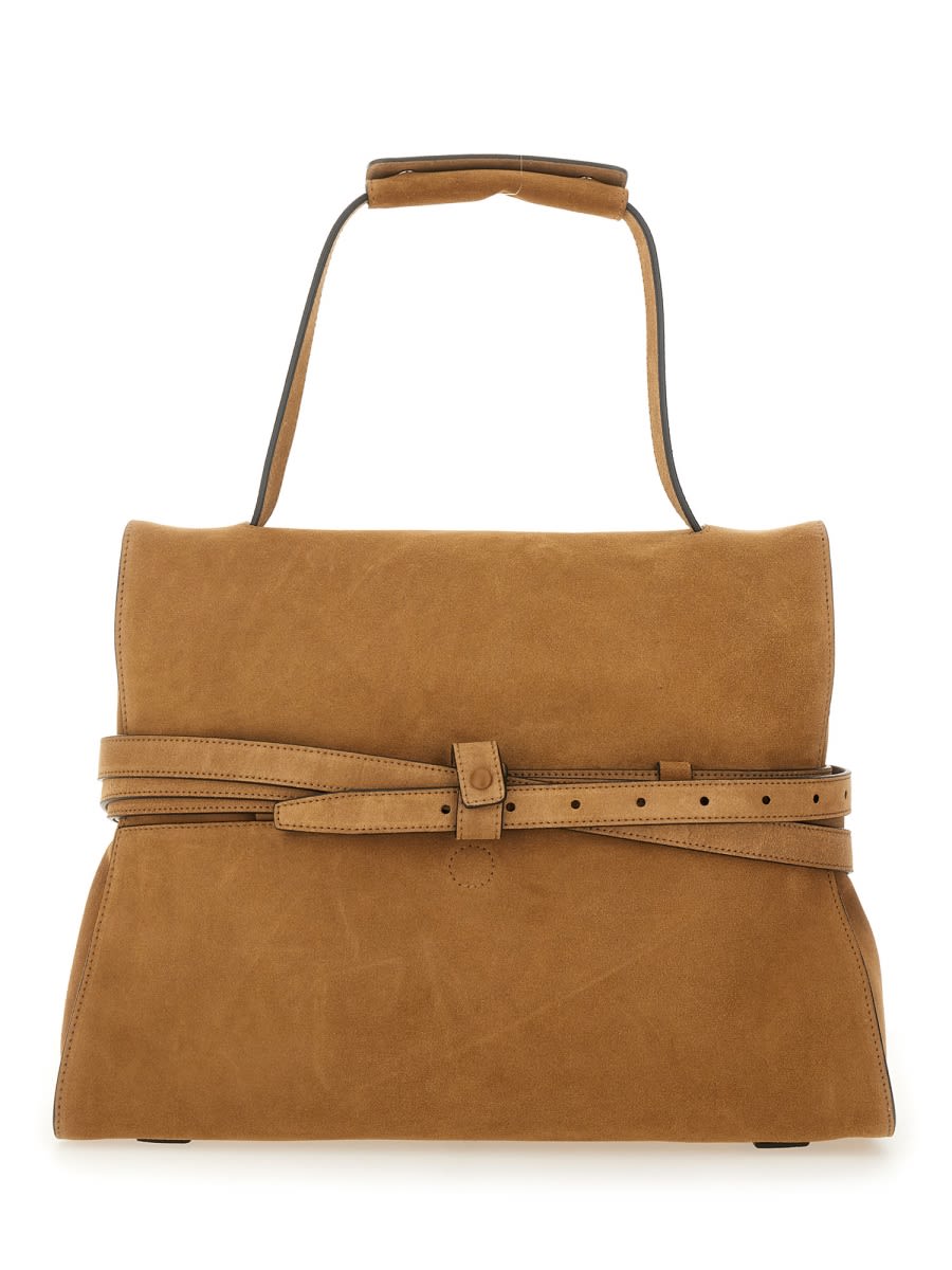 Moschino Tie Me Medium Bag In Orange