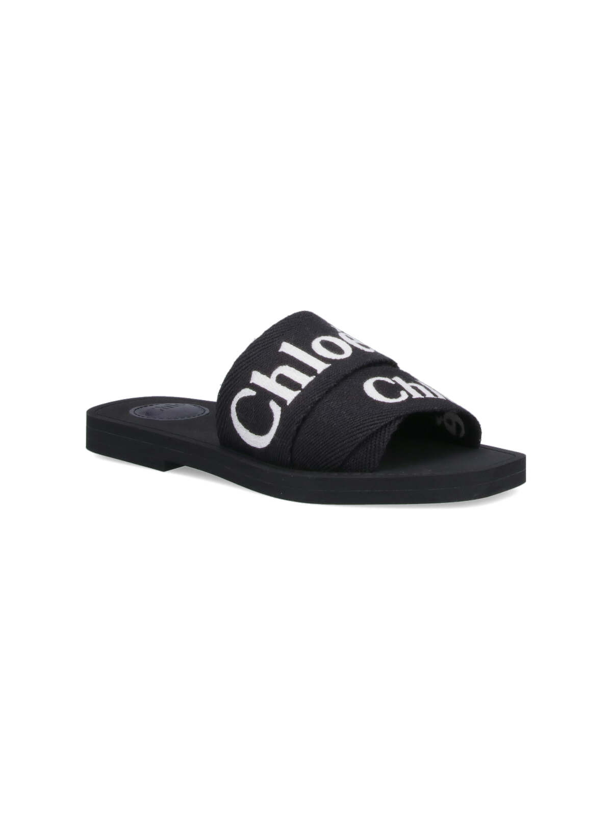 Shop Chloé Sandals Woody In Black
