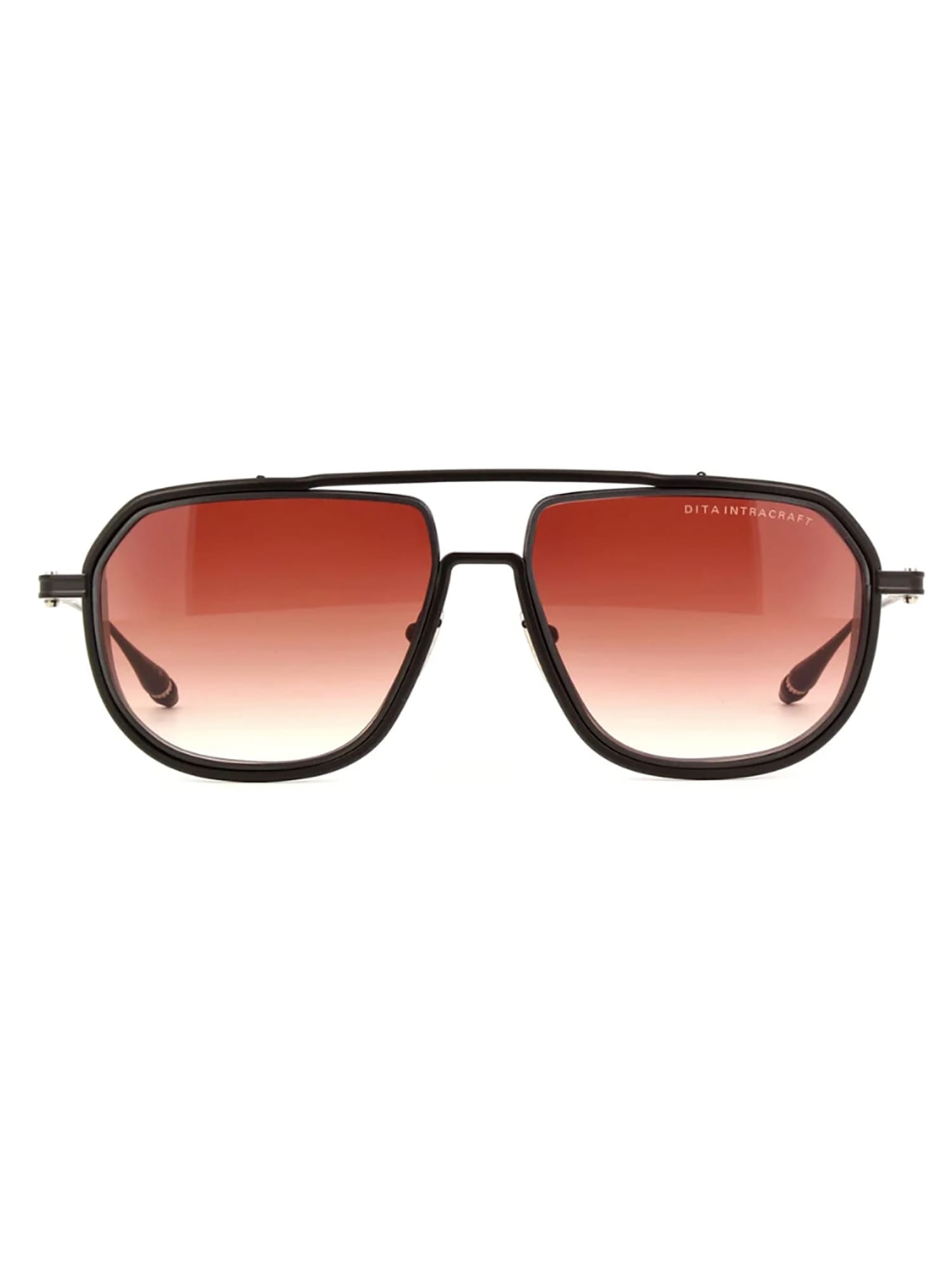 Shop Dita Dts165/a/02 Intracraft Sunglasses In Matte Black_black Iron