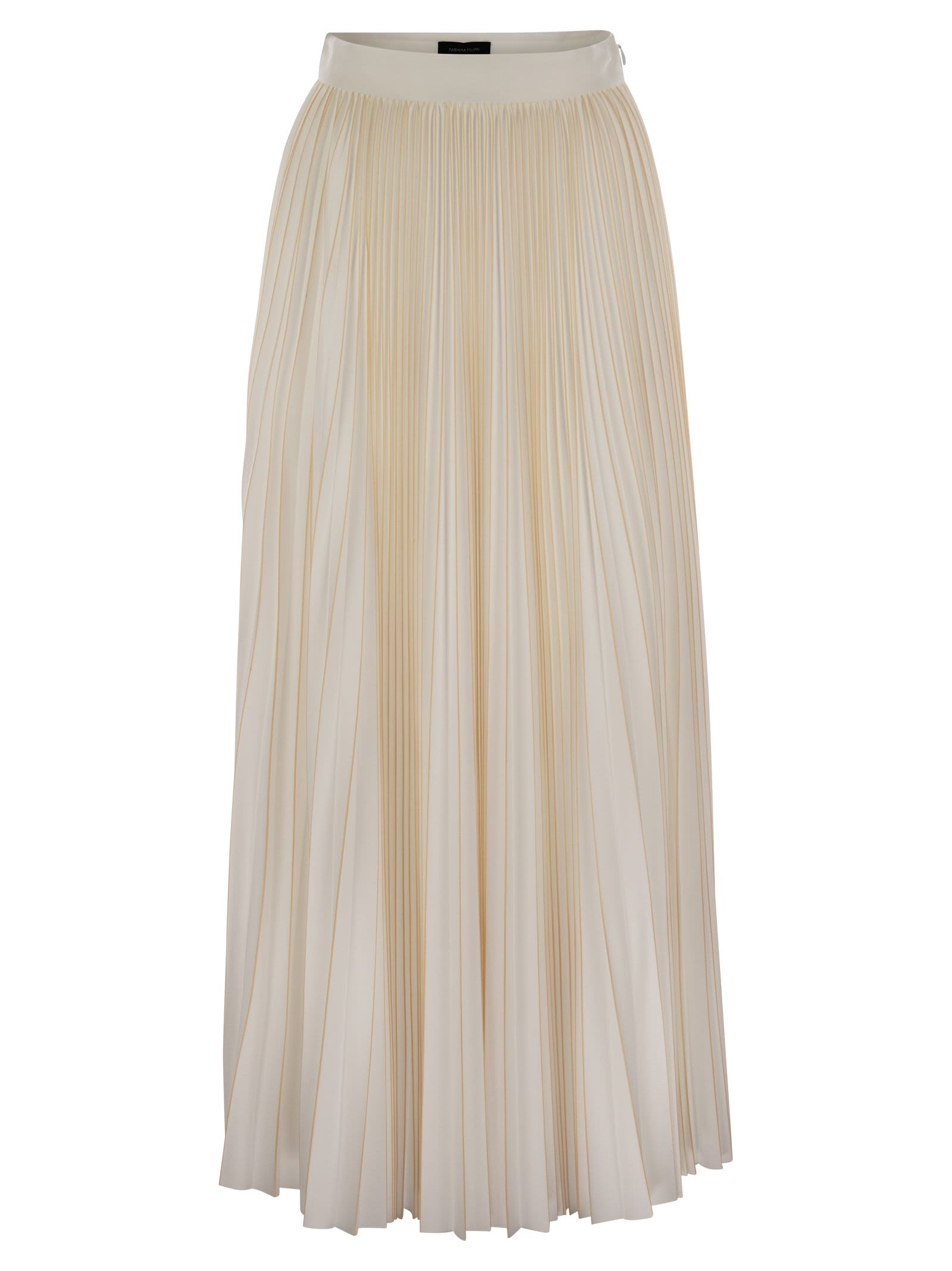 Pleated Jersey Skirt