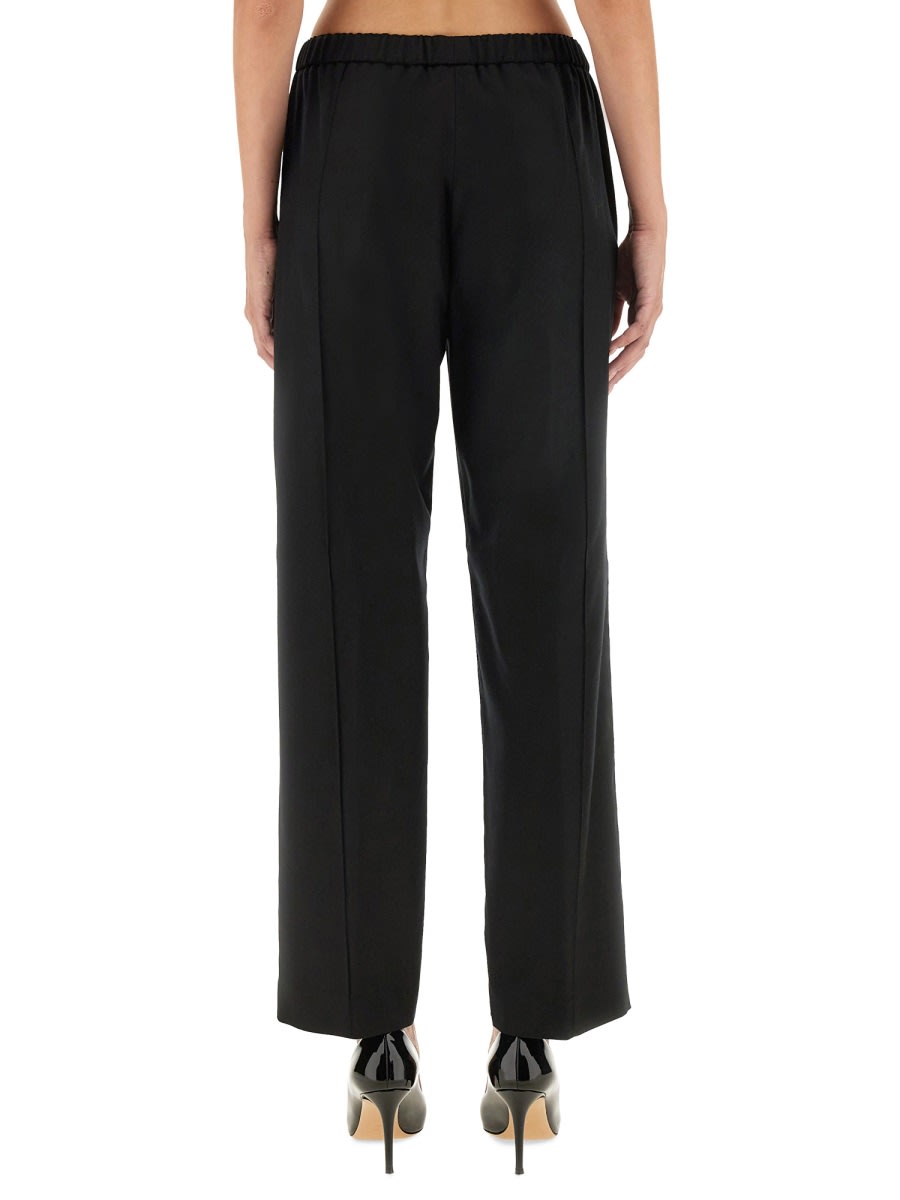 Fabiana Filippi Straight Leg Pants With Refined Silhouette In Black