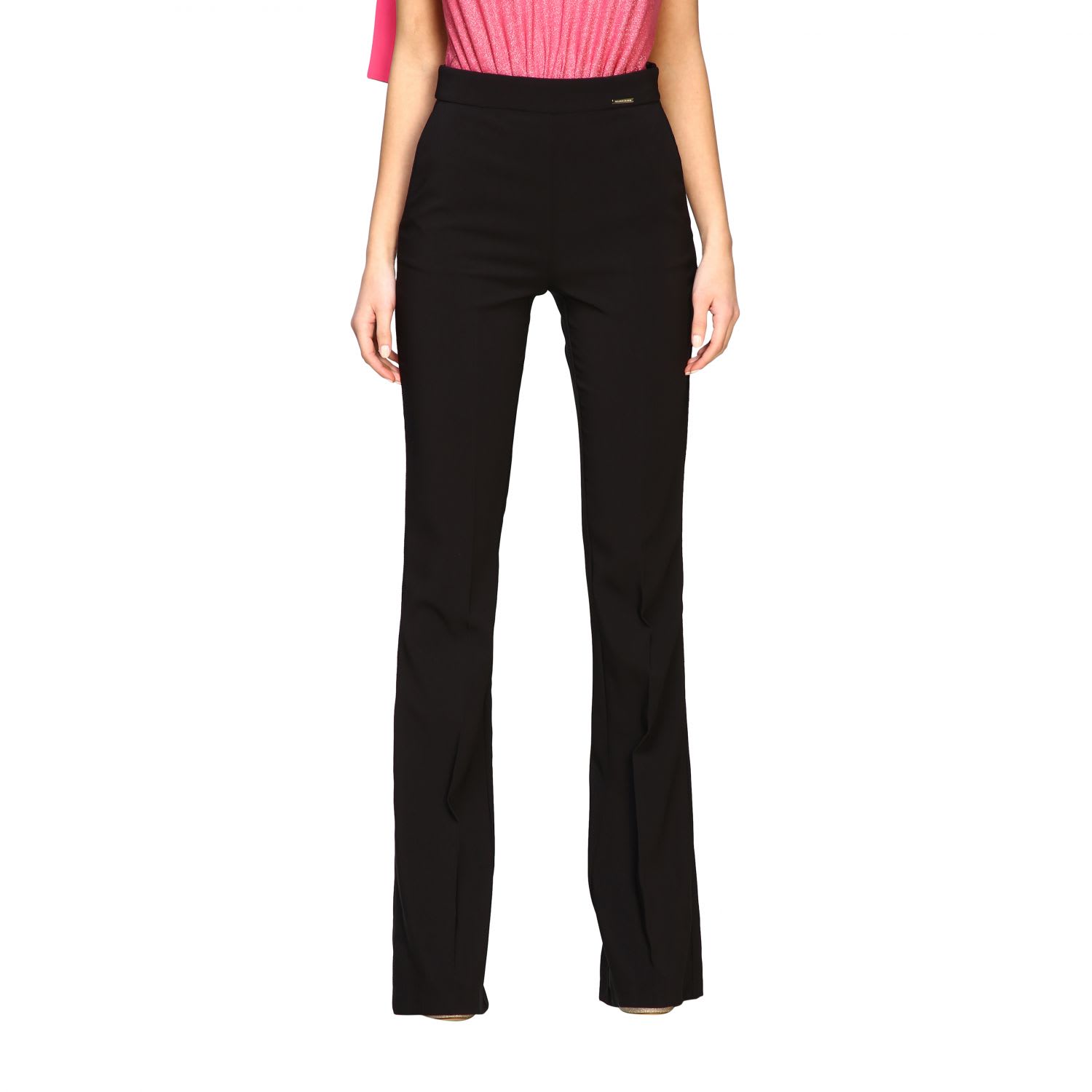 ELISABETTA FRANCHI CELYN B. ELISABETTA FRANCHI PANTS ELISABETTA FRANCHI FLAIR TROUSERS,11235825
