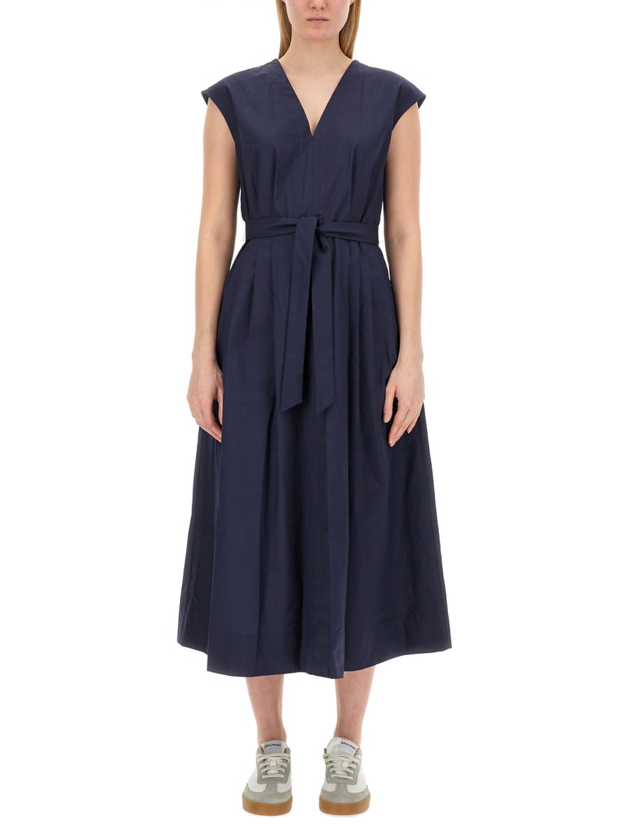 Shop Apc Willow Dress In Blue