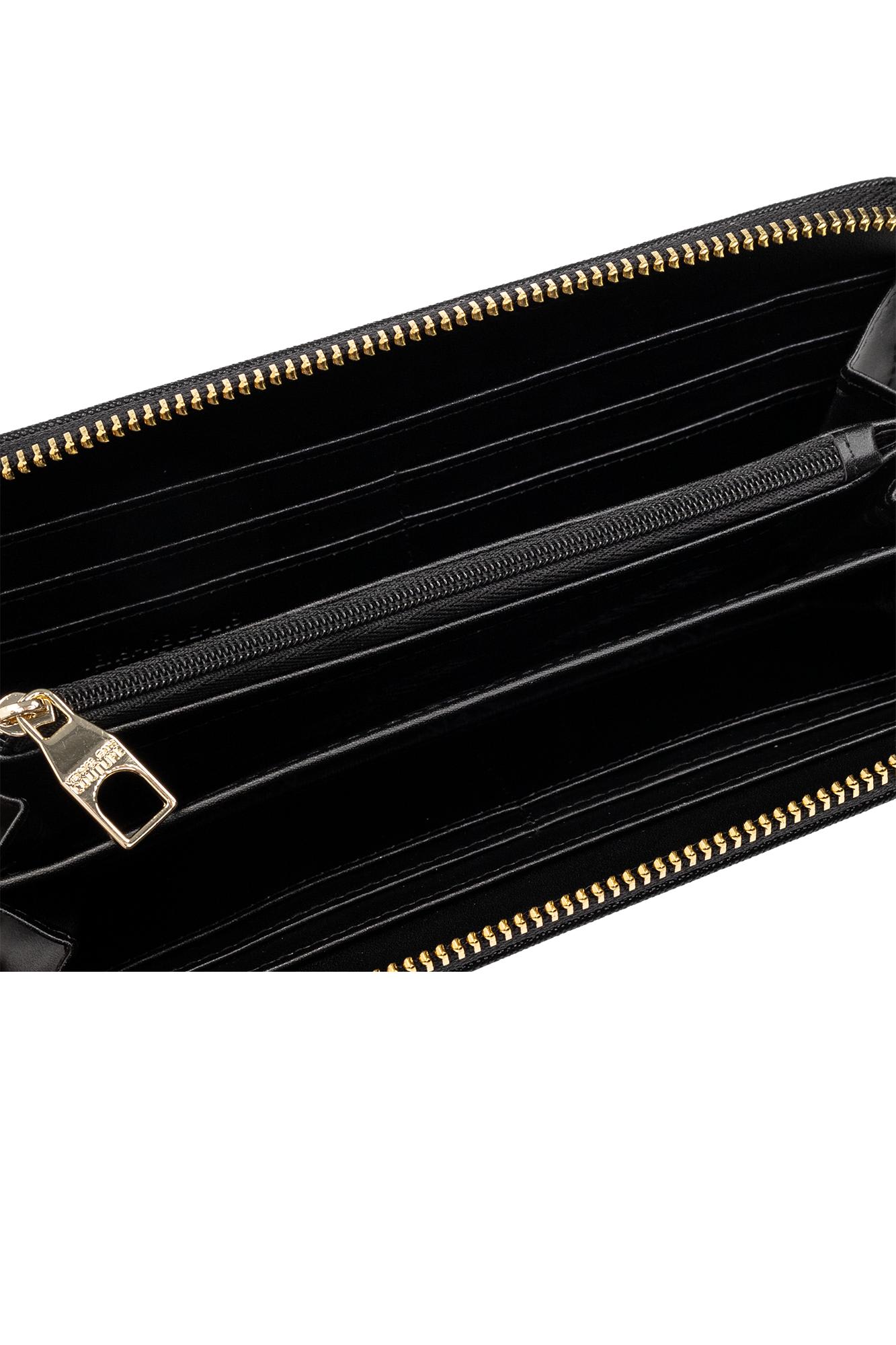 Versace Jeans Couture Wallet With Logo In Black