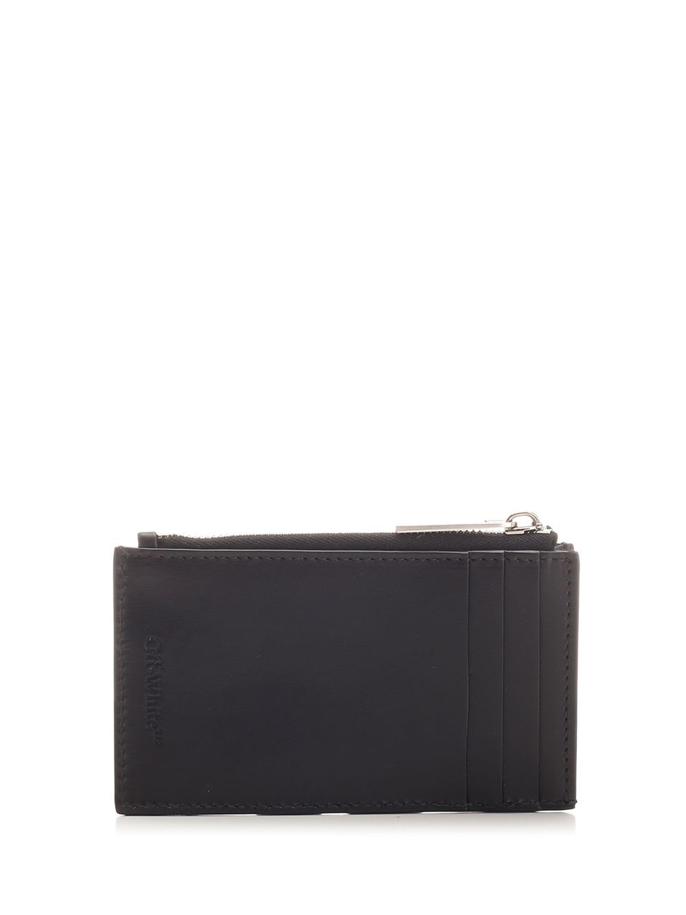 Shop Off-white Card Holder In Black