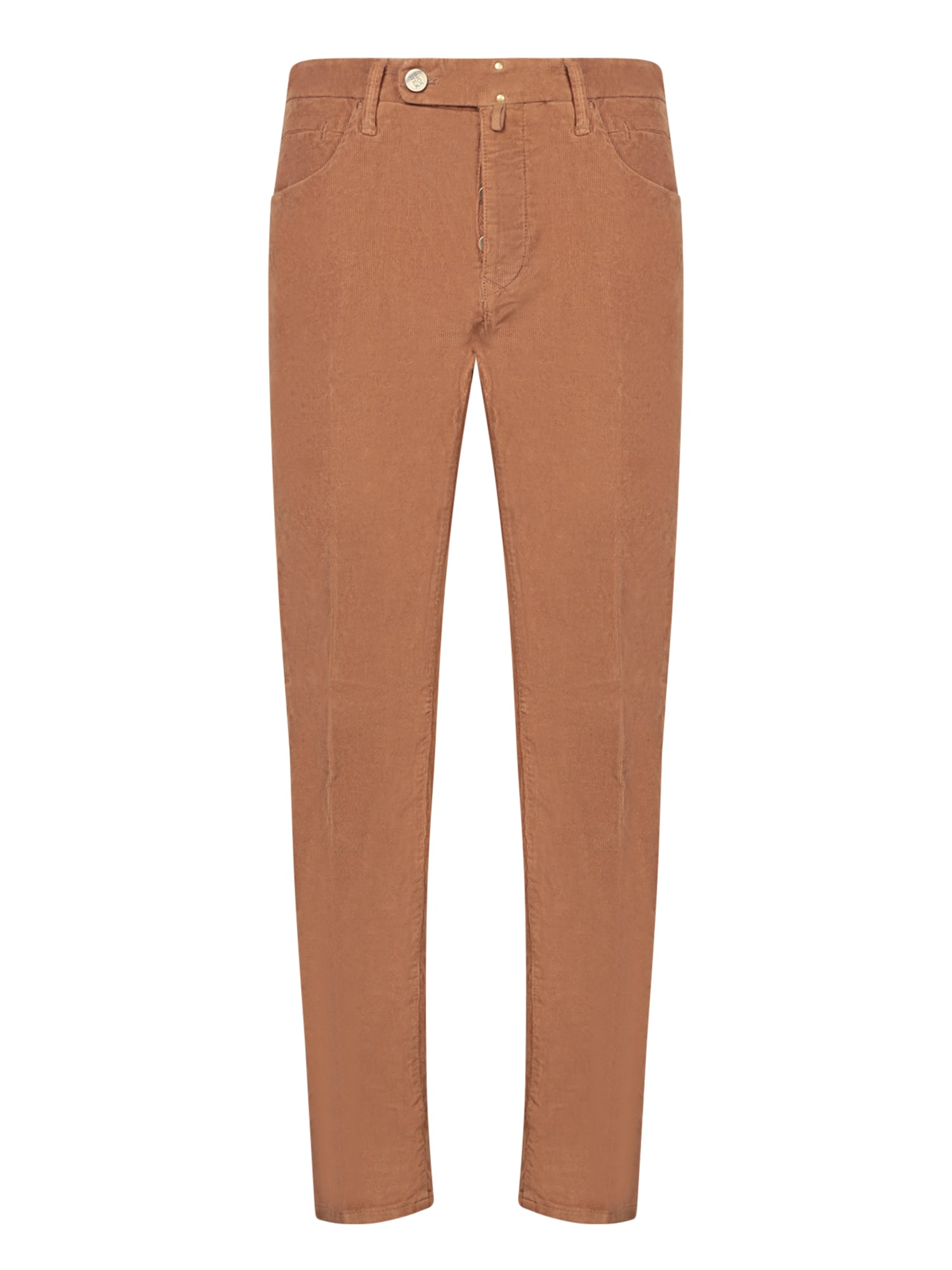 Brown Velvet Tailored Trousers