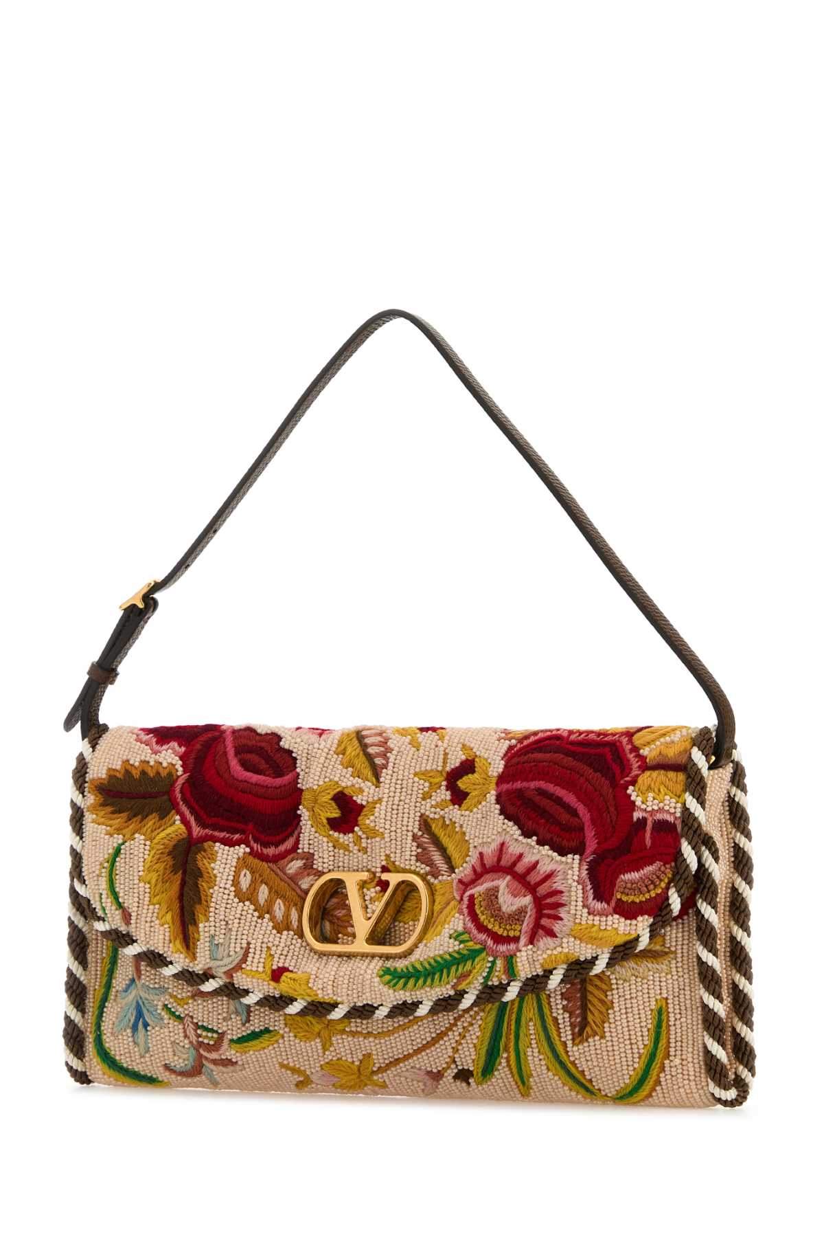 Valentino Borsa A Spalla Vain Soft In Tessuto Decorato Donna