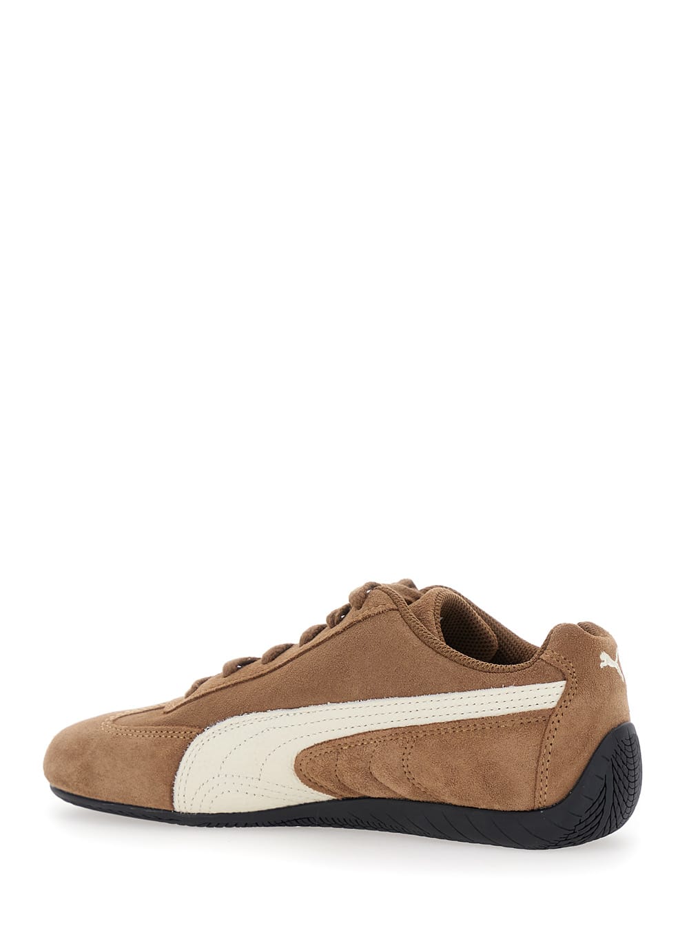 Shop Puma Speedcat Archive Brown Sneakers With Side Logo In Suede Unisex