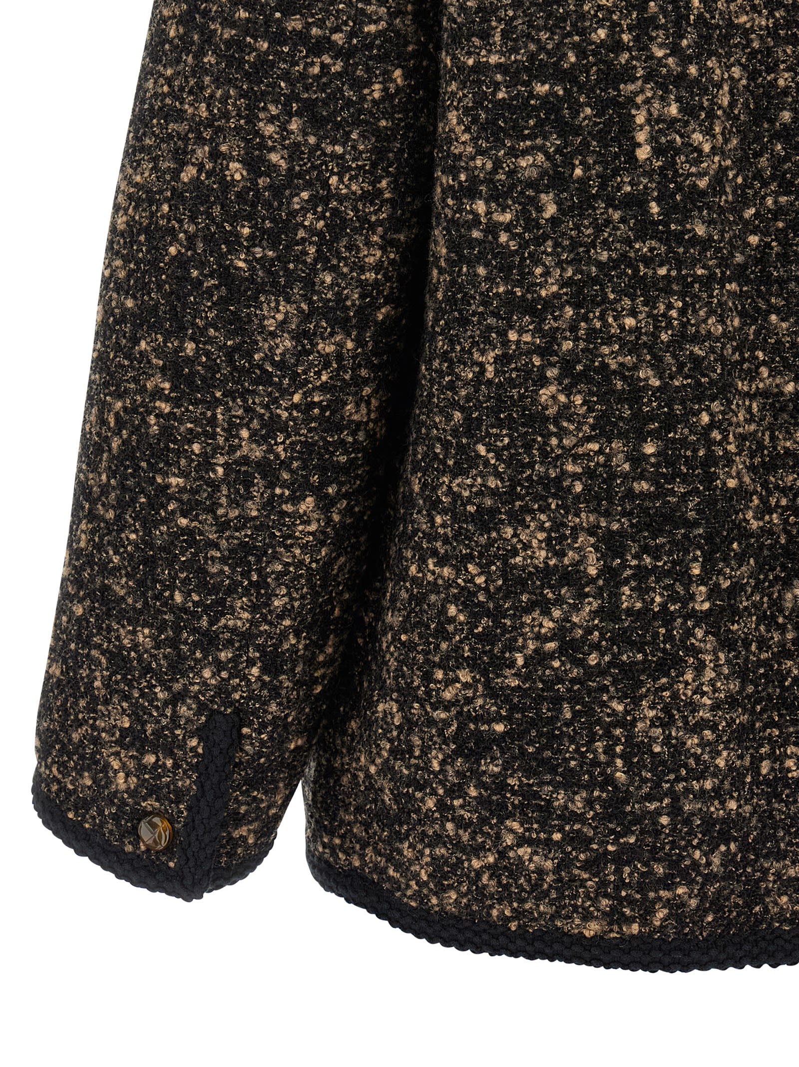 Blazé Milano Katara Curly Blazer In Black