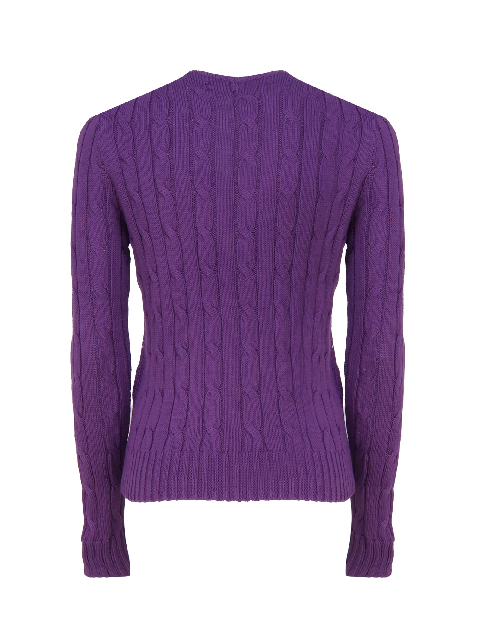 Shop Polo Ralph Lauren Top With Embroidery In Purple