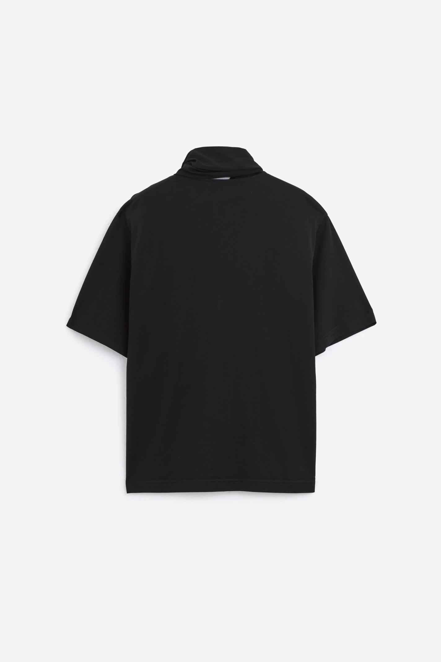 Shop Lemaire T-shirt With Foulard T-shirt In Black