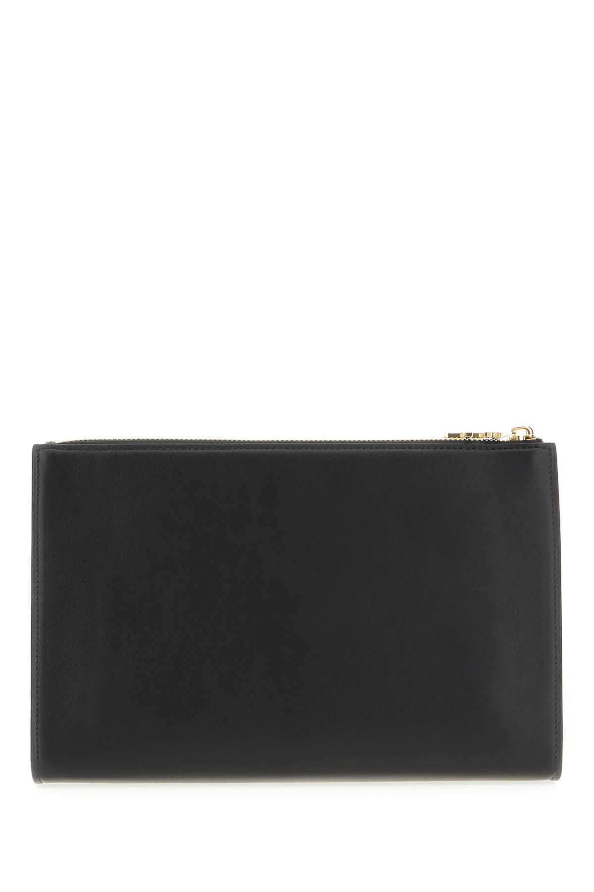 FERRAGAMO BLACK LEATHER CLUTCH 