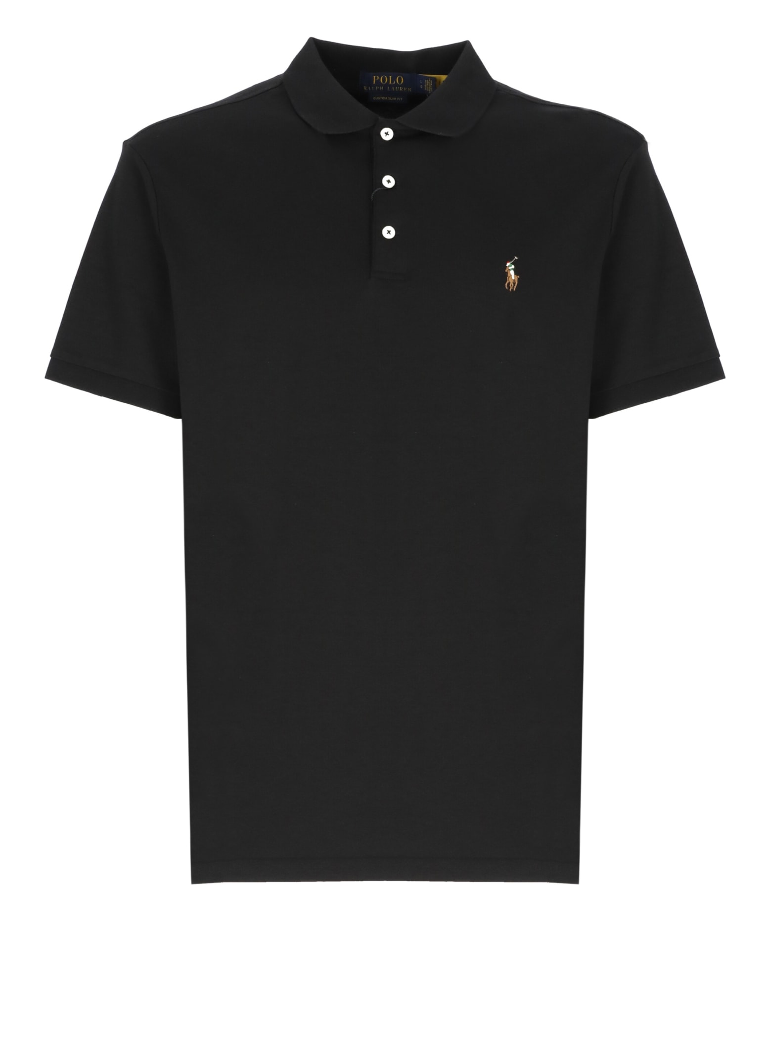 Ralph Lauren Polo Shirt With Pony In Black