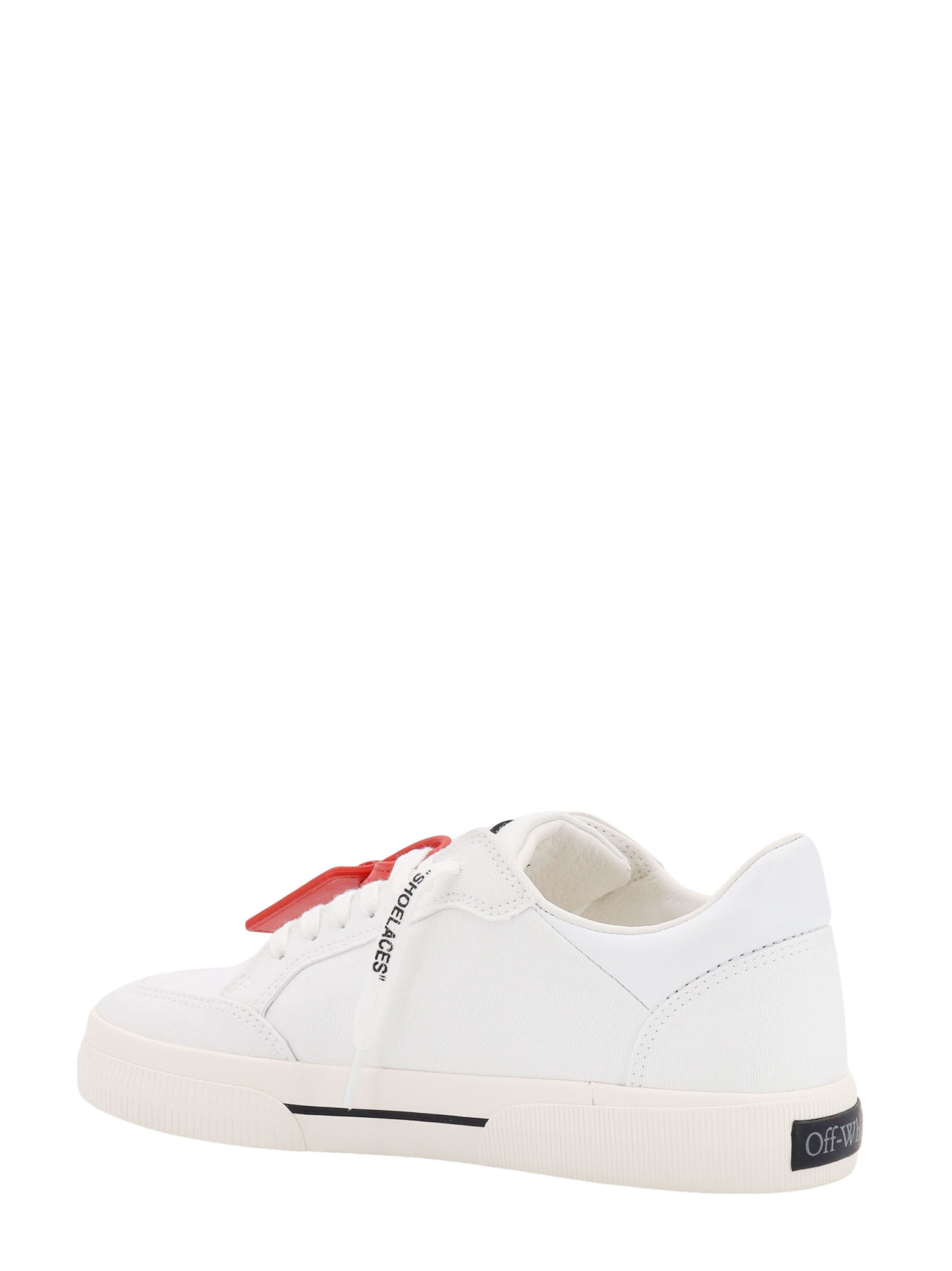 Shop Off-white New Low Vulcanized Sneakers In White - Black