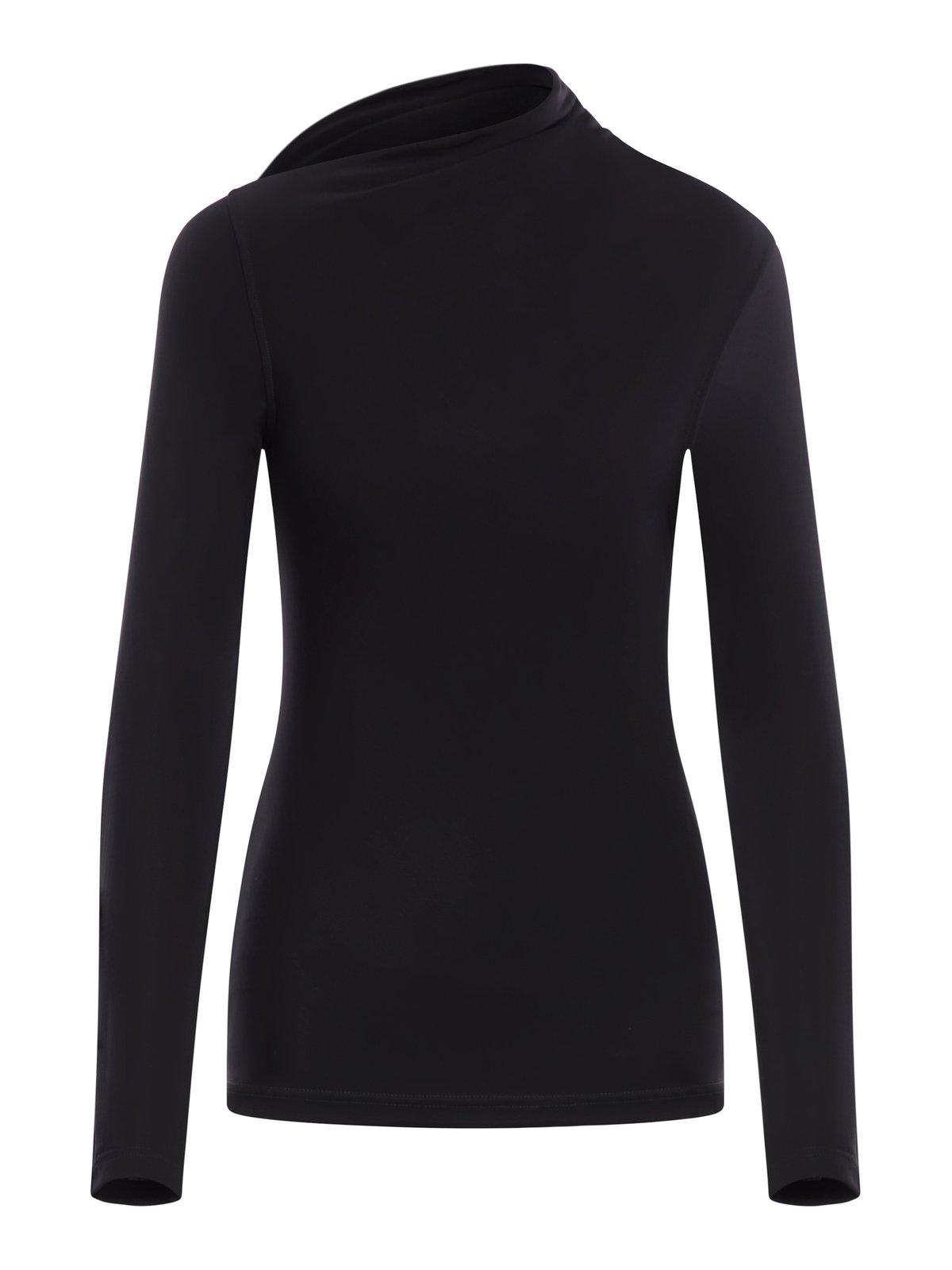 Totême Long Sleeved Asymmetric Neck Top