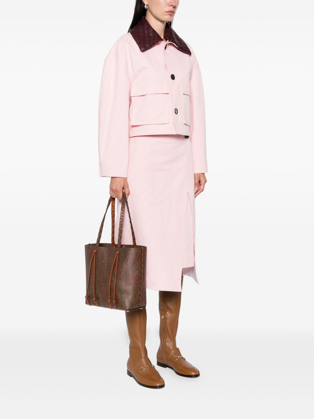 Etro Tote Bag In Brown