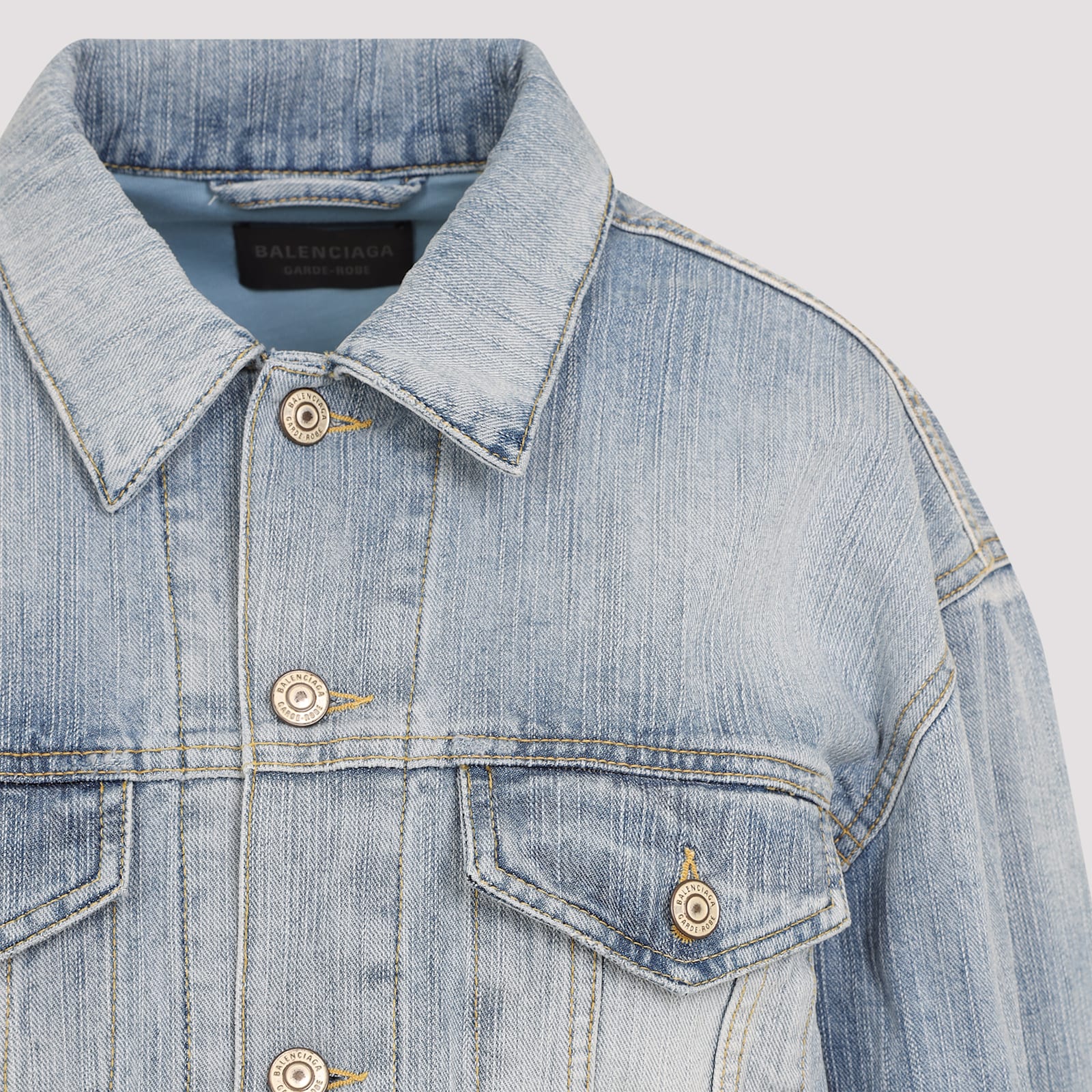 Balenciaga Standing Collar Jacket In Nineties