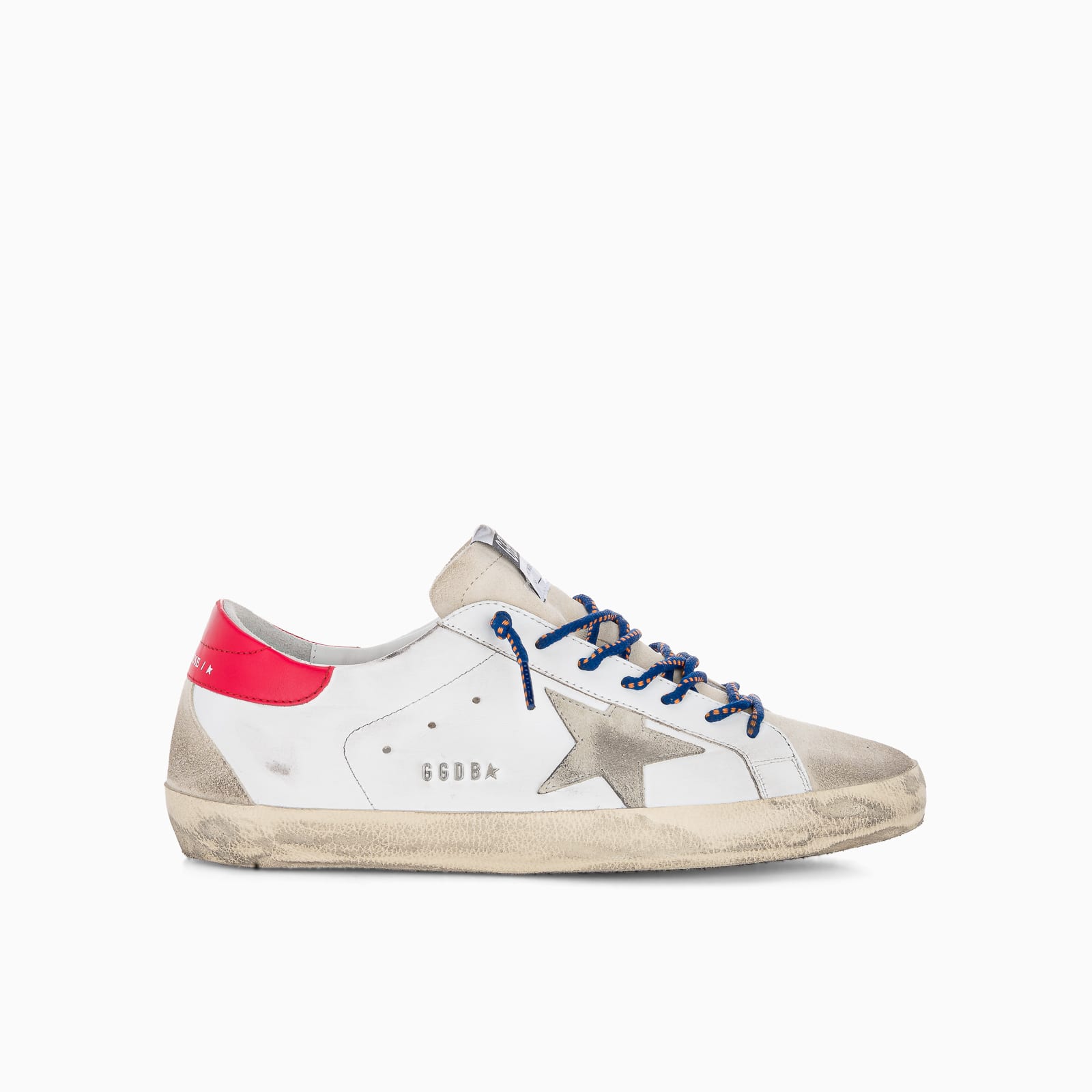 Golden Goose Super-stars Sneakers With Blue Hiking Laces
