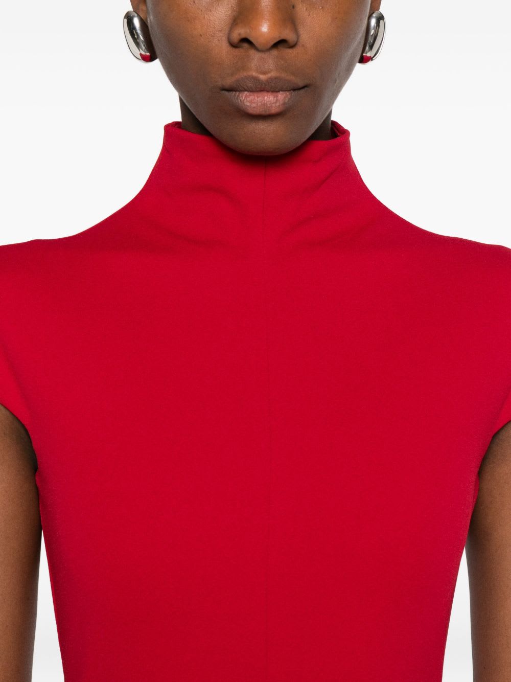 Solace London Lang Maxi Dress In Red