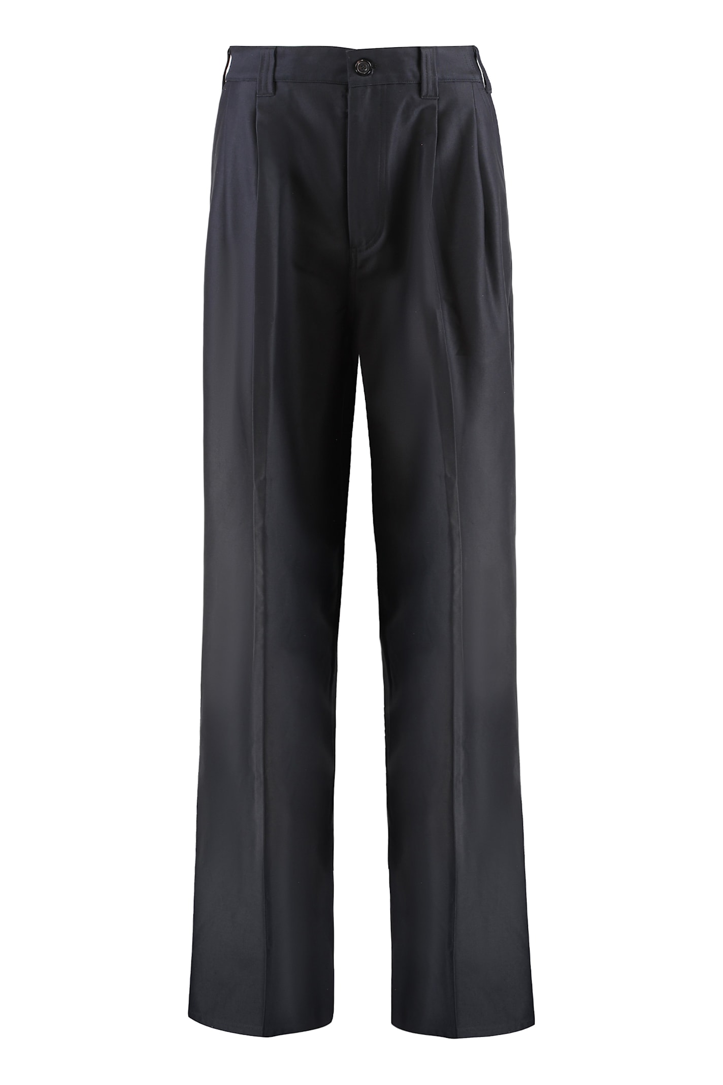 Maison Margiela Skater Pleated-details Trousers In Black