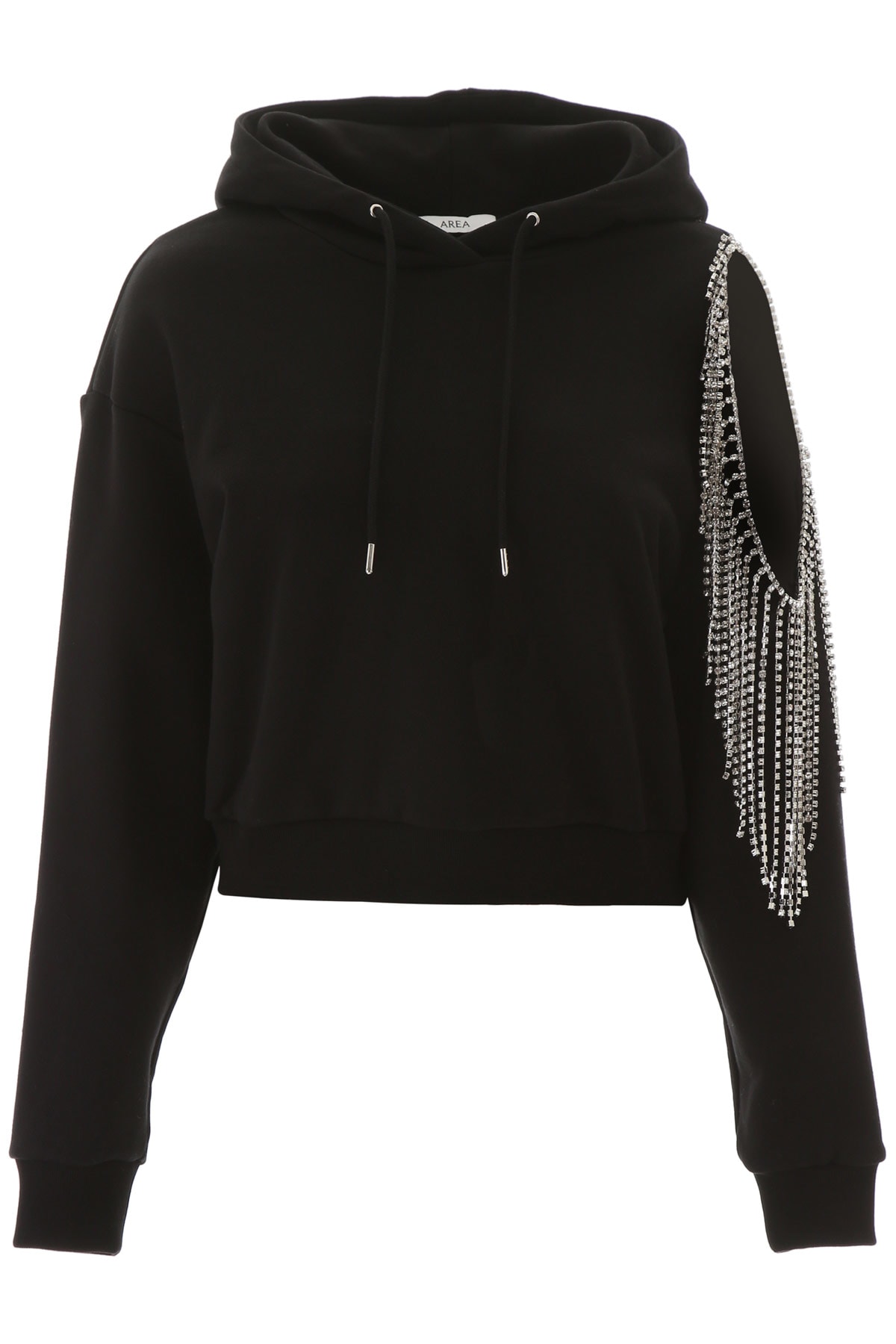 AREA CROPPED DECORATED HOODIE,11239491