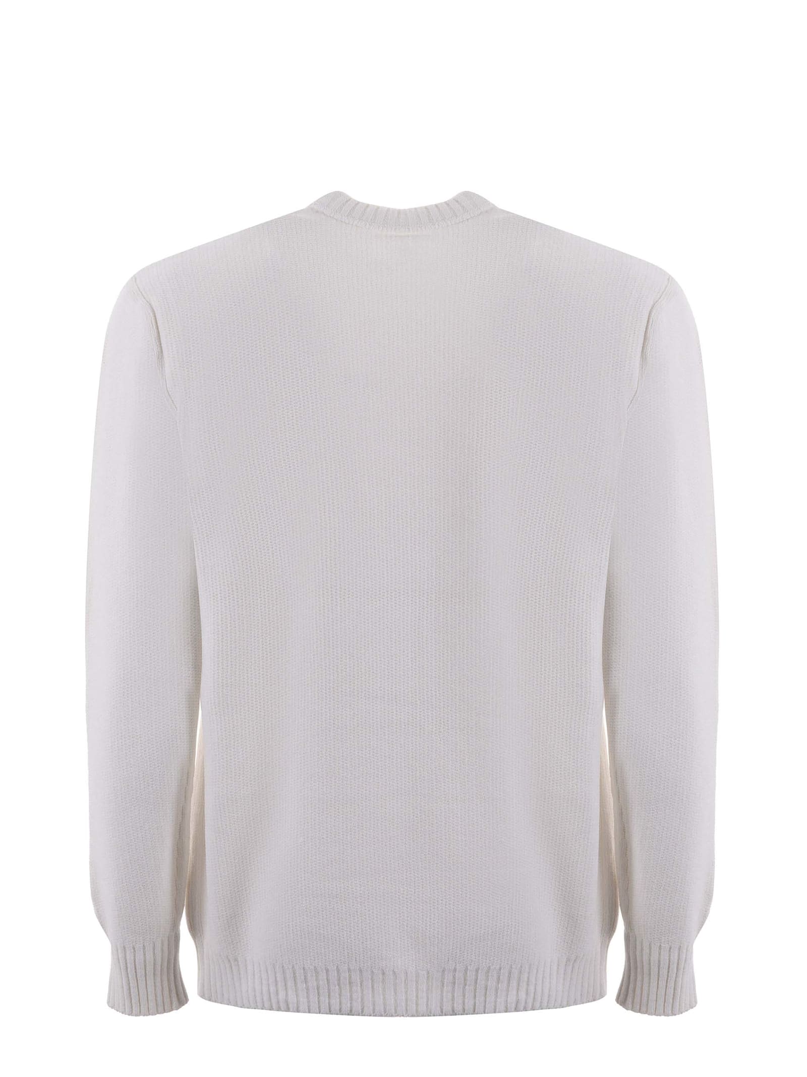 Shop C.p. Company Sweater  In Cotton In White